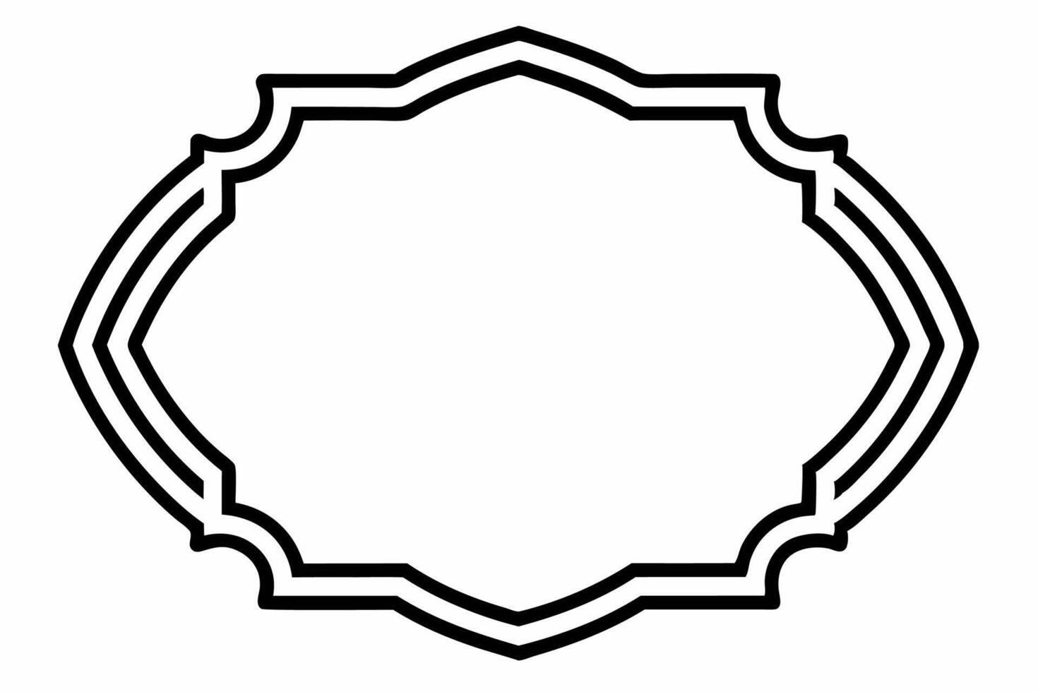 Elegant Frame Design with White Background, Illustration, Cartoons, Clipart, Line Art, Elegant frame design with white background, perfect for illustrations, cartoons, clipart, and line art vector