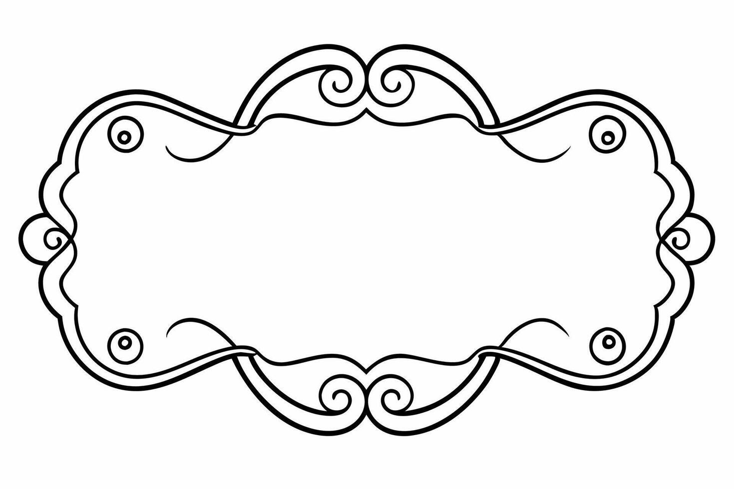 Elegant Frame Design with White Background, Illustration, Cartoons, Clipart, Line Art, Elegant frame design with white background, perfect for illustrations, cartoons, clipart, and line art vector