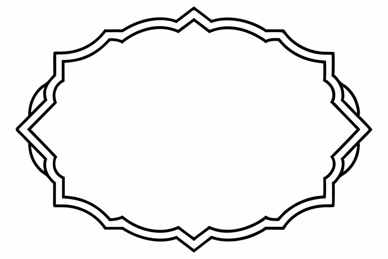 Elegant Frame Design with White Background, Illustration, Cartoons, Clipart, Line Art, Elegant frame design with white background, perfect for illustrations, cartoons, clipart, and line art vector
