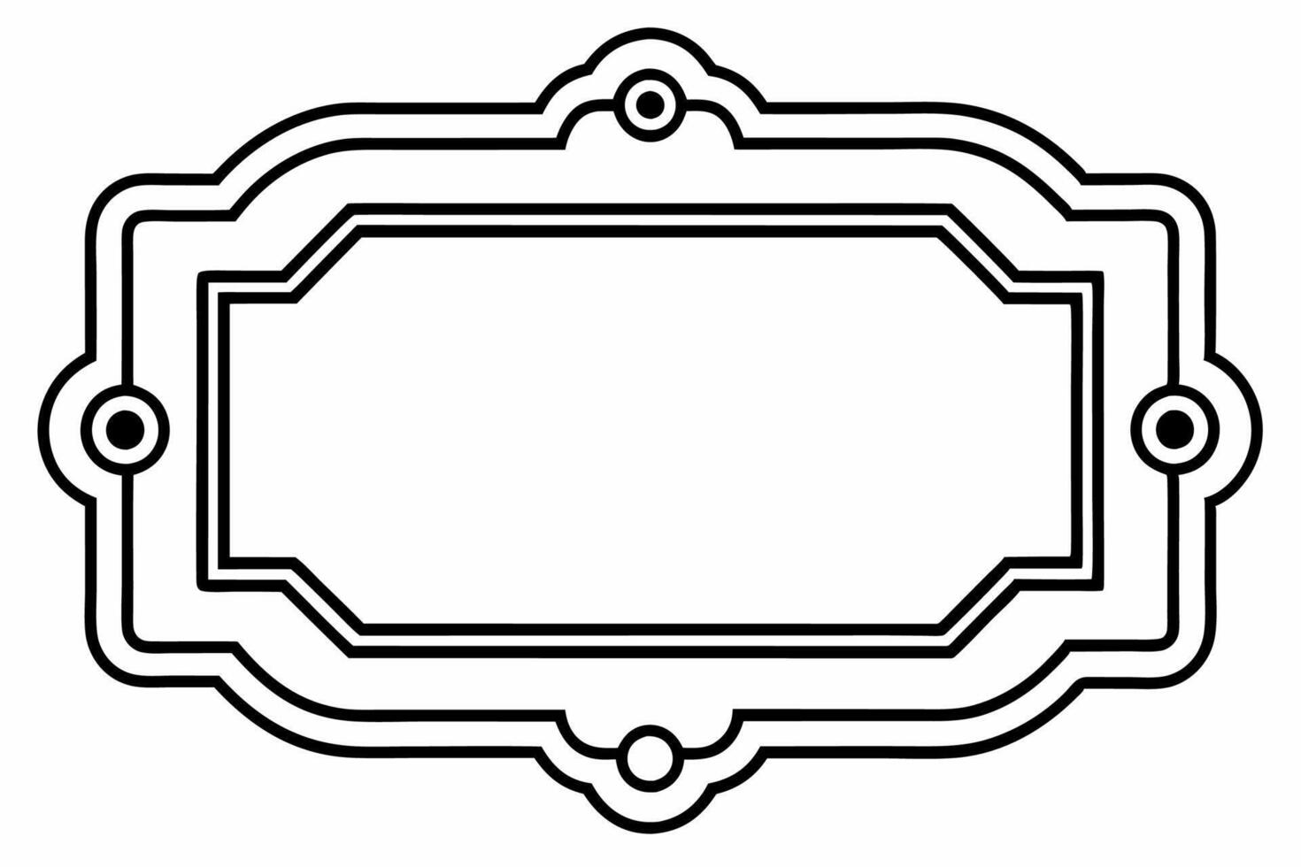 Elegant Frame Design with White Background, Illustration, Cartoons, Clipart, Line Art, Elegant frame design with white background, perfect for illustrations, cartoons, clipart, and line art vector