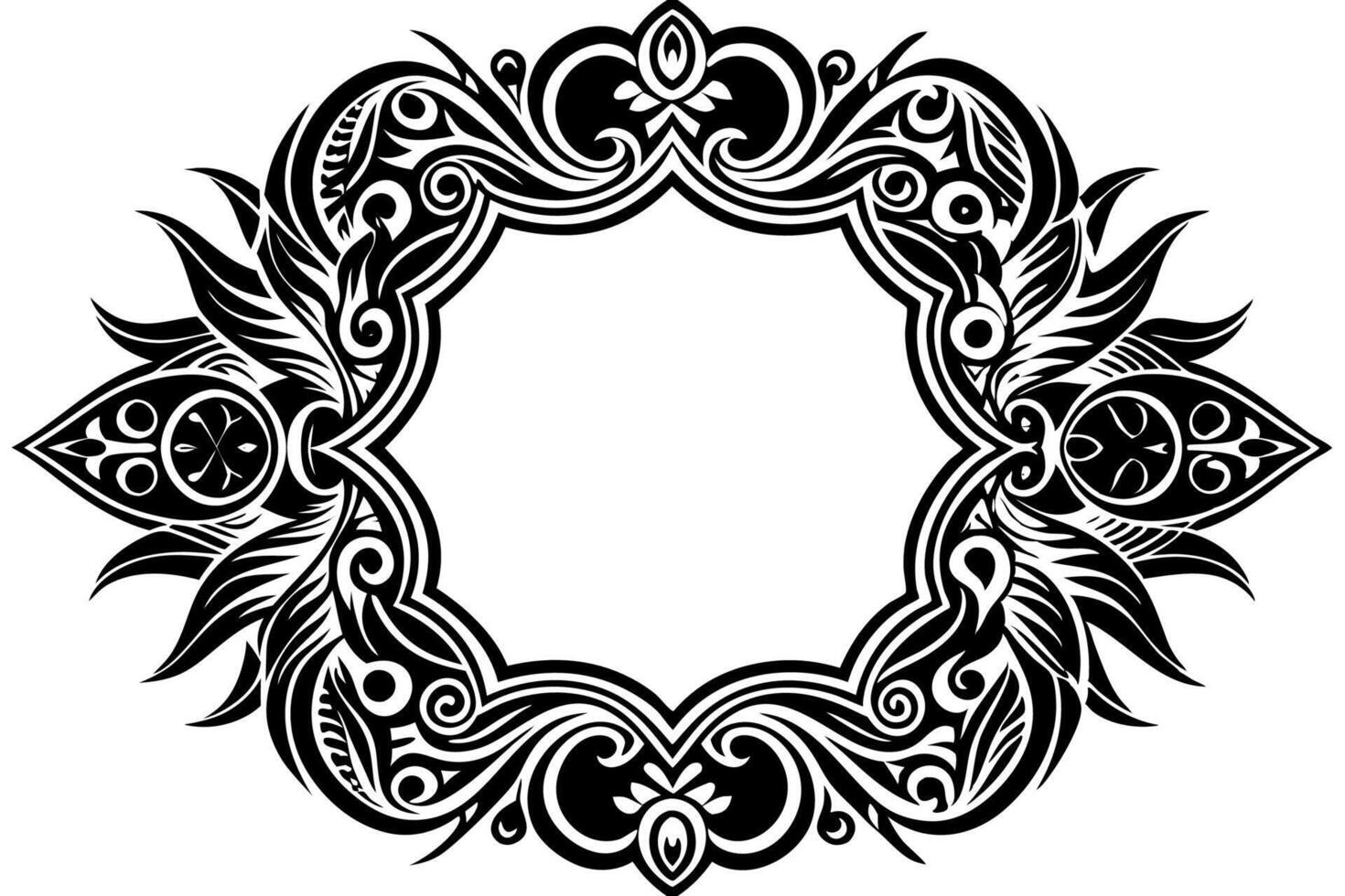 Elegant Frame Design with White Background, Illustration, Cartoons, Clipart, Line Art, Elegant frame design with white background, perfect for illustrations, cartoons, clipart, and line art vector