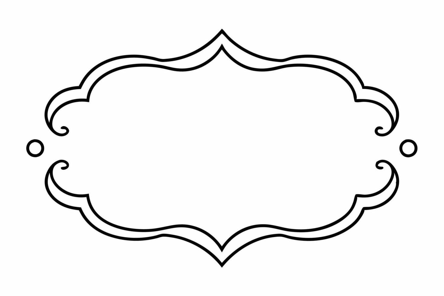 Elegant Frame Design with White Background, Illustration, Cartoons, Clipart, Line Art, Elegant frame design with white background, perfect for illustrations, cartoons, clipart, and line art vector