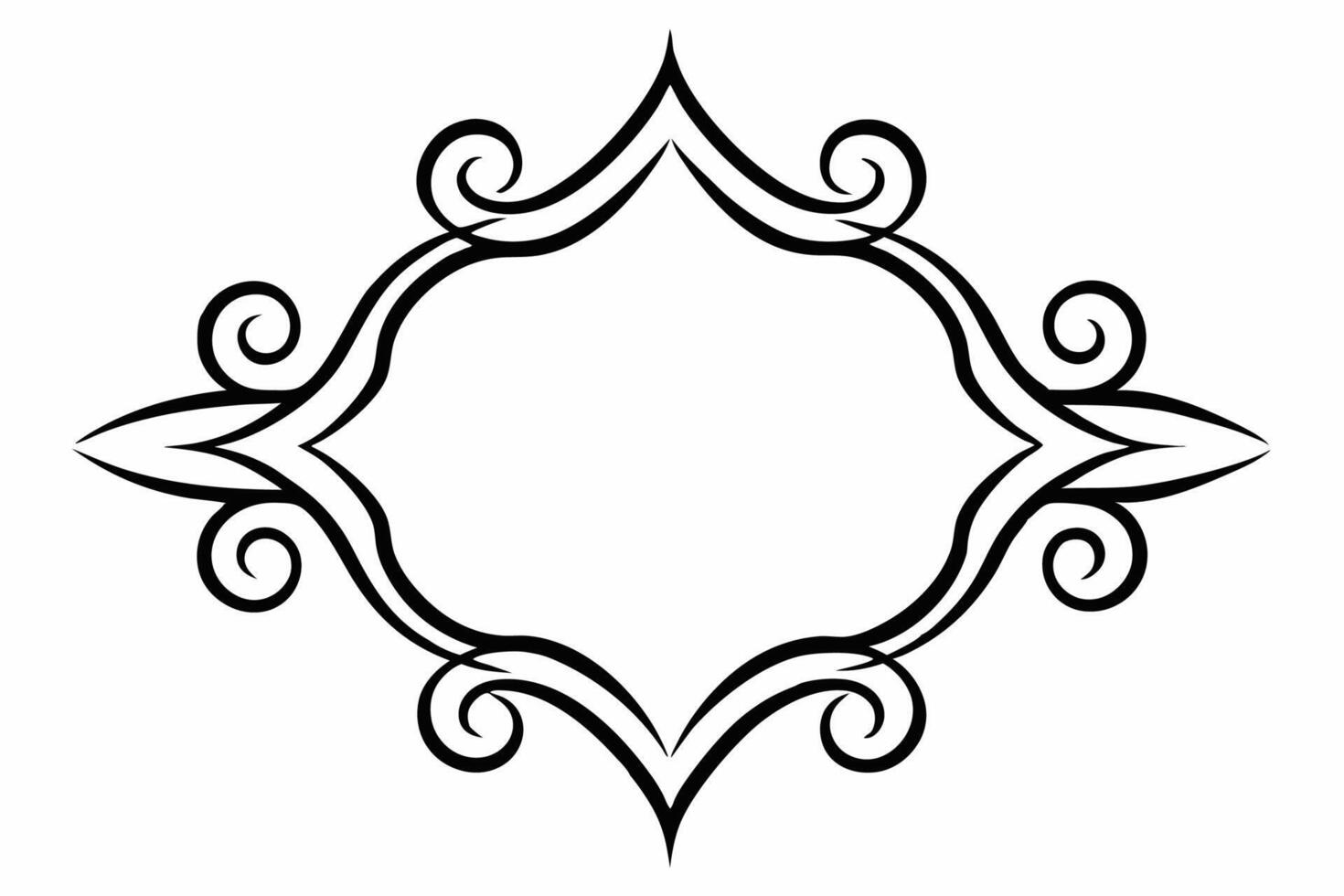 Elegant Frame Design with White Background, Illustration, Cartoons, Clipart, Line Art, Elegant frame design with white background, perfect for illustrations, cartoons, clipart, and line art vector