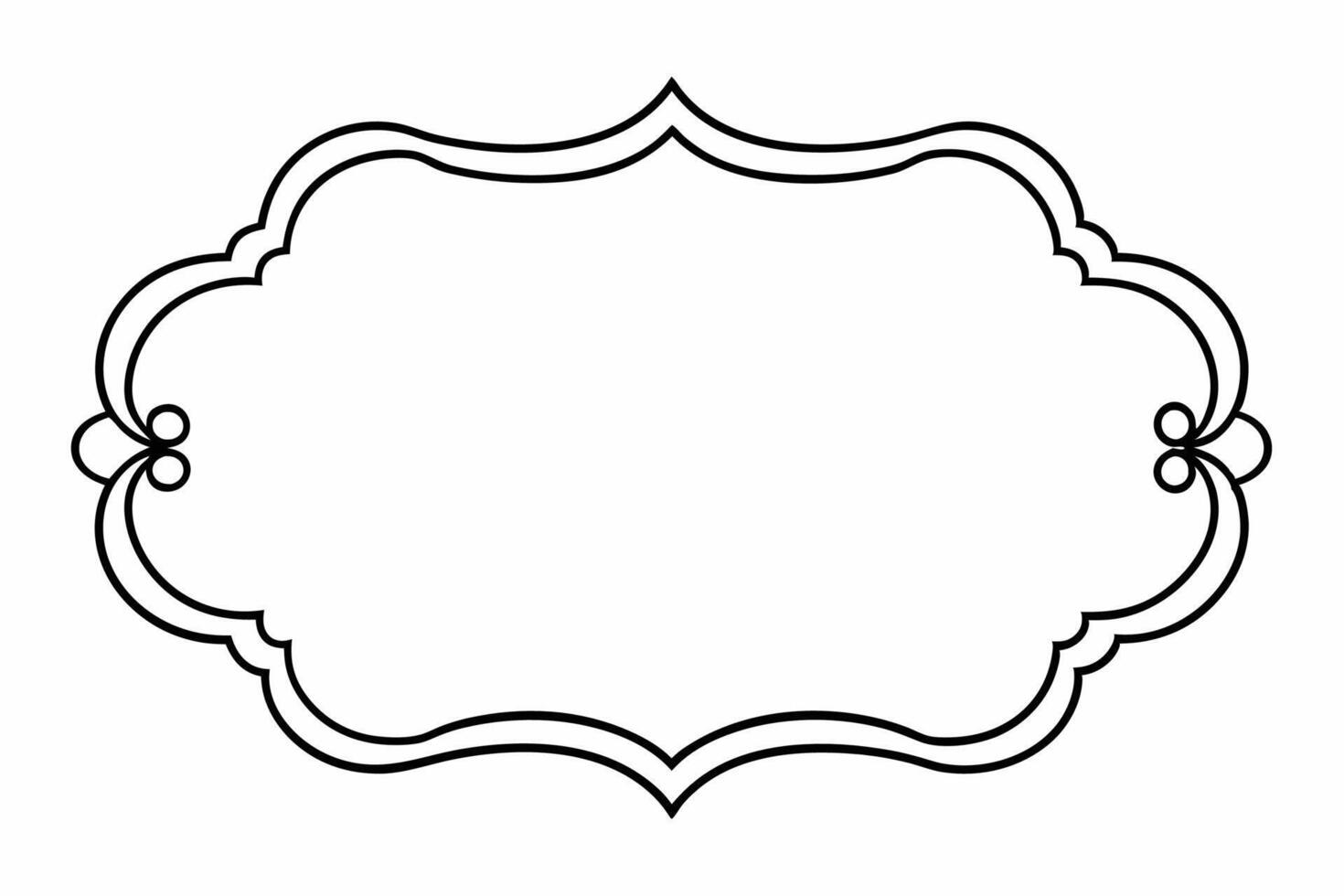 Elegant Frame Design with White Background, Illustration, Cartoons, Clipart, Line Art, Elegant frame design with white background, perfect for illustrations, cartoons, clipart, and line art vector