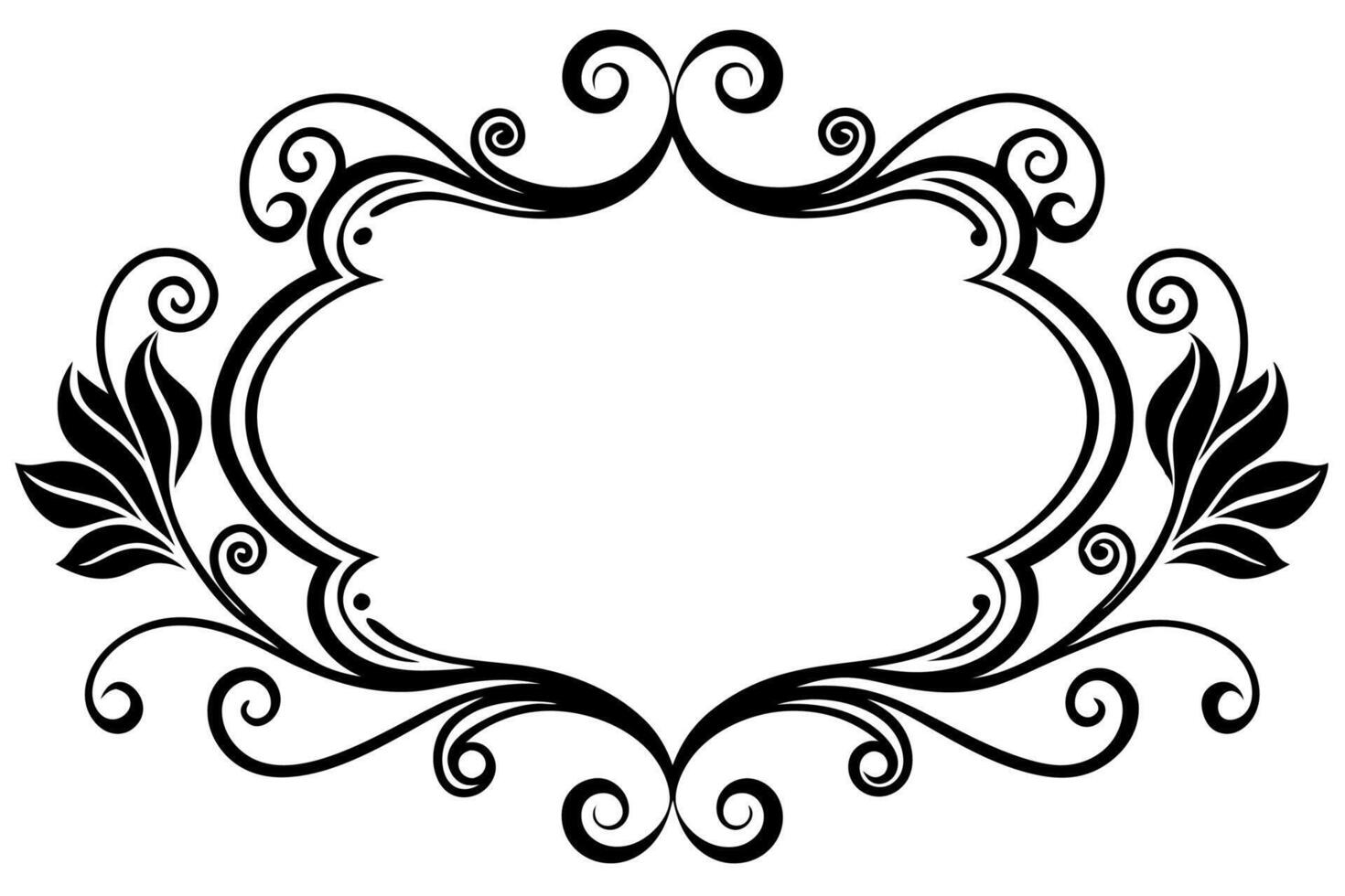 Elegant Frame Design with White Background, Illustration, Cartoons, Clipart, Line Art, Elegant frame design with white background, perfect for illustrations, cartoons, clipart, and line art vector