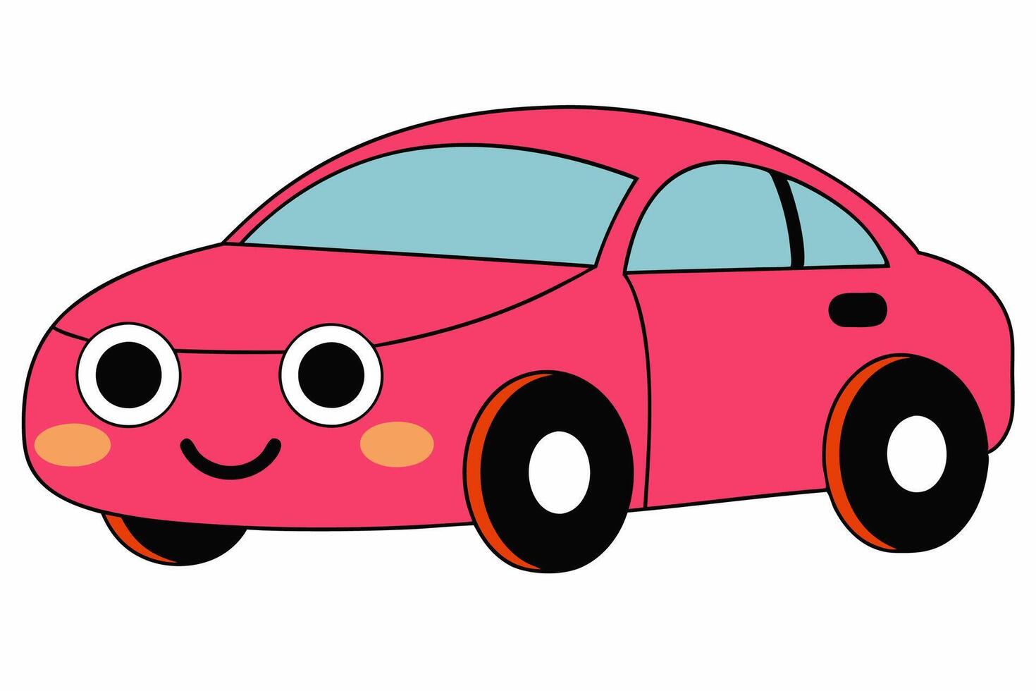 Audi A4 Car Illustration Cartoons, Clipart, Line Art Design on White Background, Audi A4 Car illustration clean, detailed, and versatile design for various uses. vector