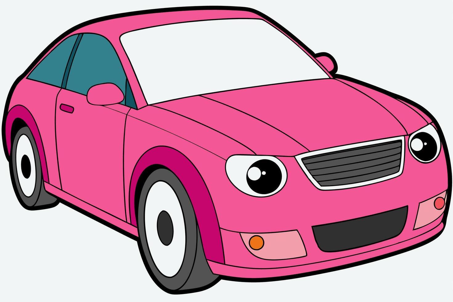 Audi A4 Car Illustration Cartoons, Clipart, Line Art Design on White Background, Audi A4 Car illustration clean, detailed, and versatile design for various uses. vector