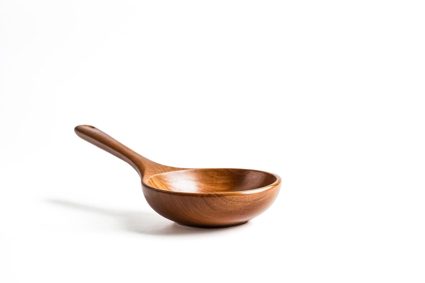 Wooden Ladle Isolated On White Background photo