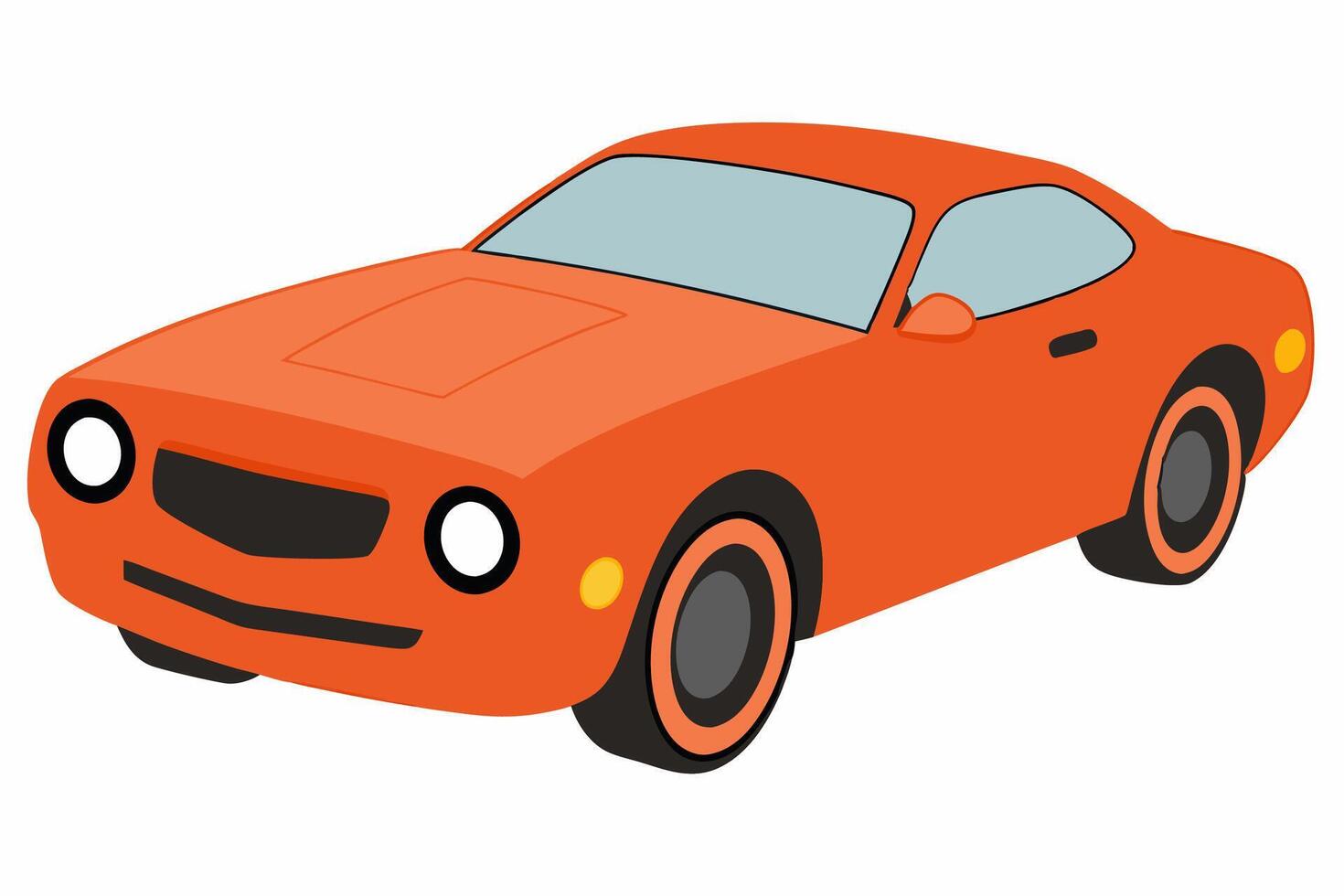 Chevrolet Camaro Car Illustration with White Background Cartoon, Clipart, and Line Art Design, Chevrolet Camaro car illustration on a white background - cartoon, clipart, and line art design vector