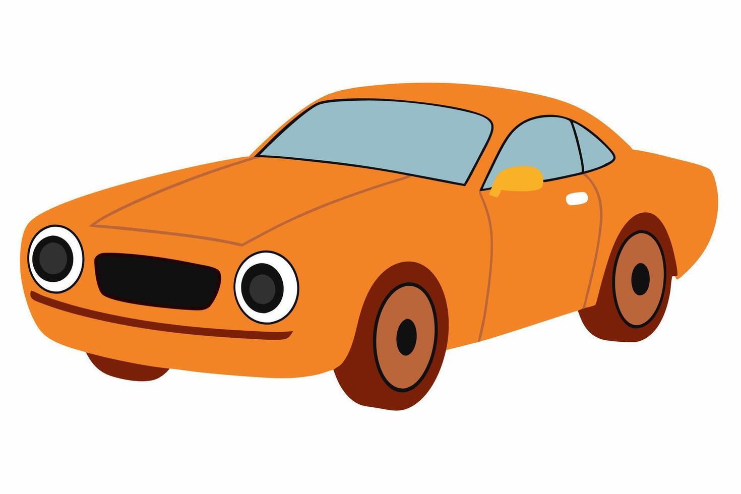 Chevrolet Camaro Car Illustration with White Background Cartoon, Clipart, and Line Art Design, Chevrolet Camaro car illustration on a white background - cartoon, clipart, and line art design vector