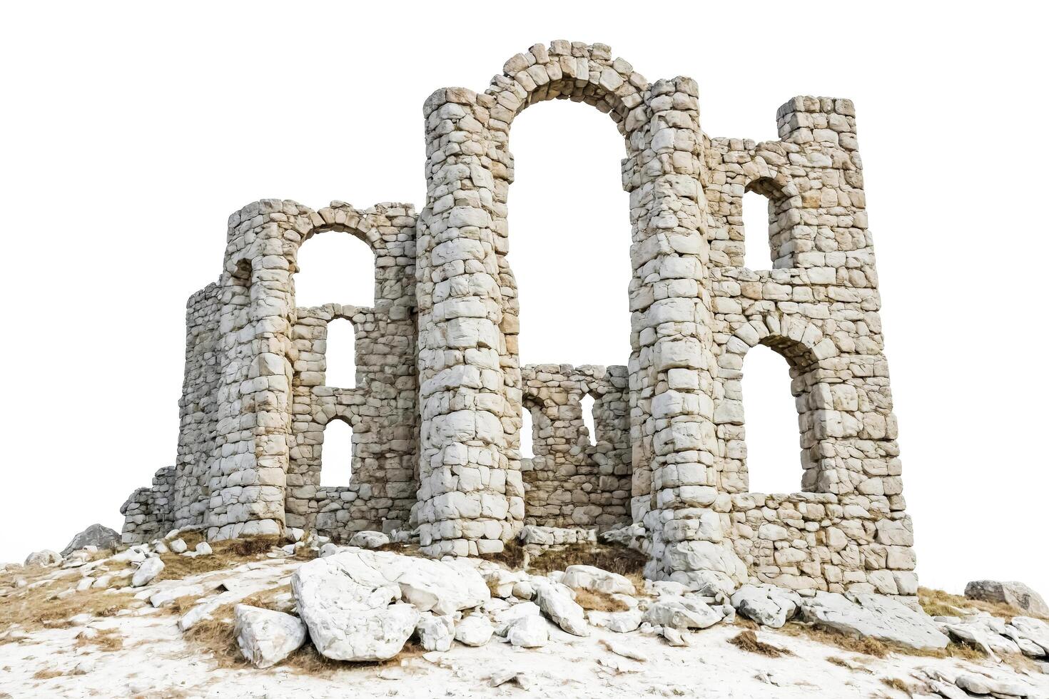 Ancient Stone Ruins with Archways photo