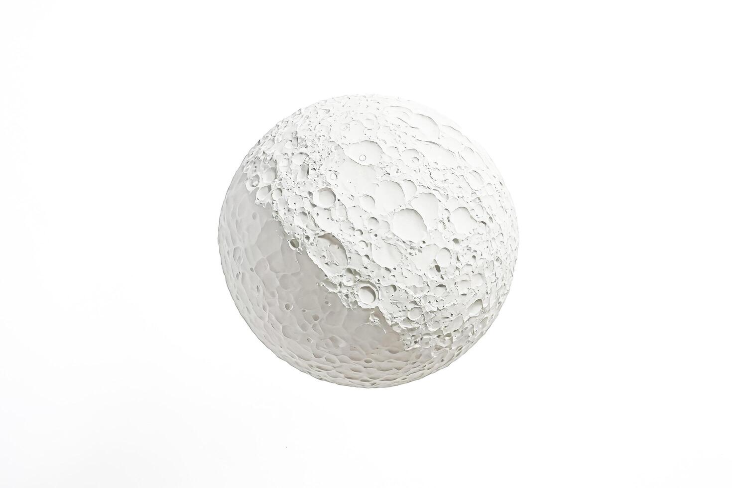 White Moon on a White Background photo