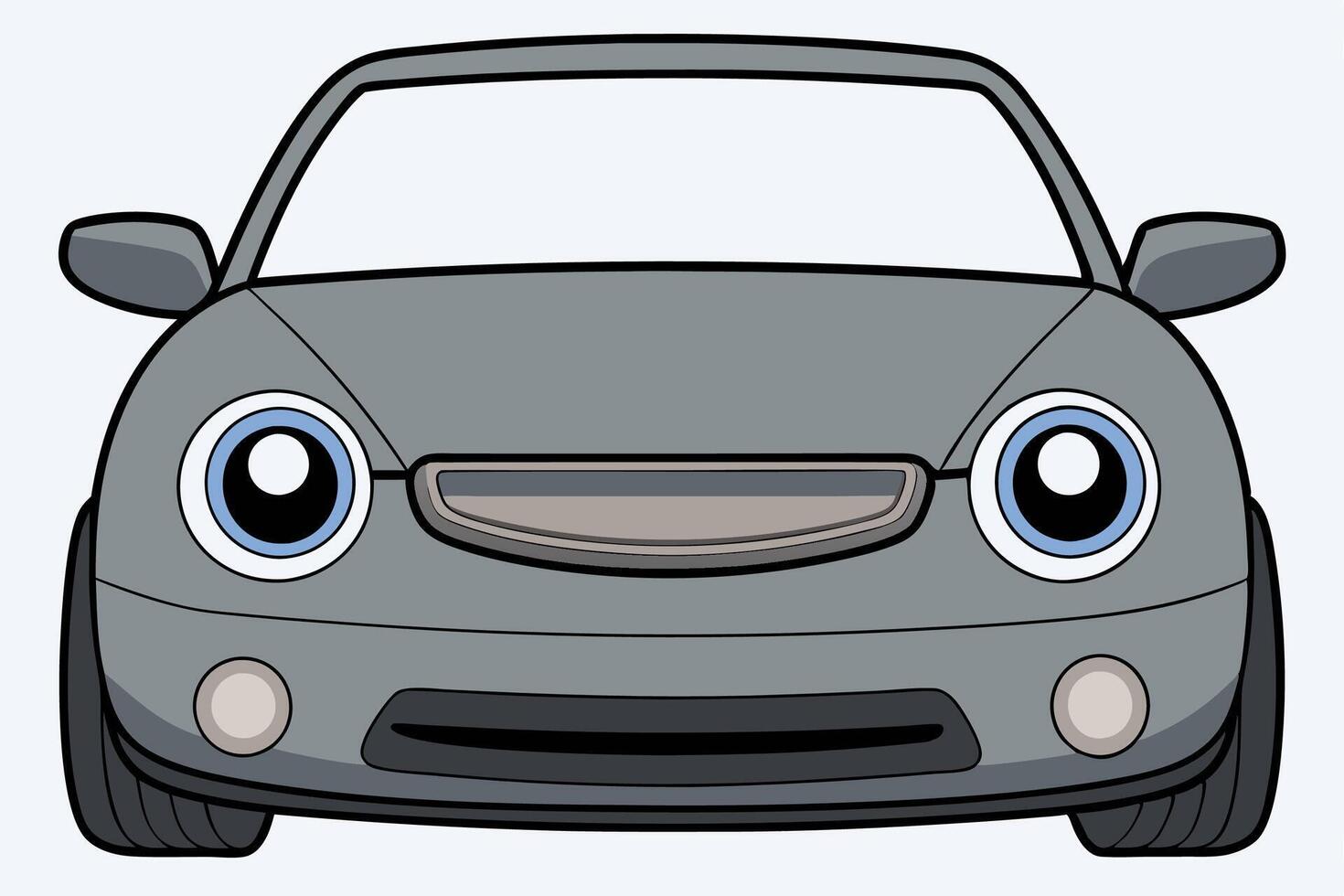 Honda Civic Car Illustration Cartoons, Clipart, Line Art Design White Background, Honda Civic car illustration with white background, available in cartoons, clipart, and line art design vector