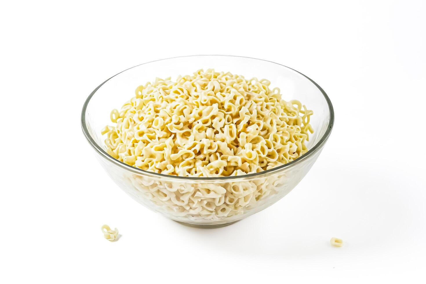 Bowl of alphabet pasta photo