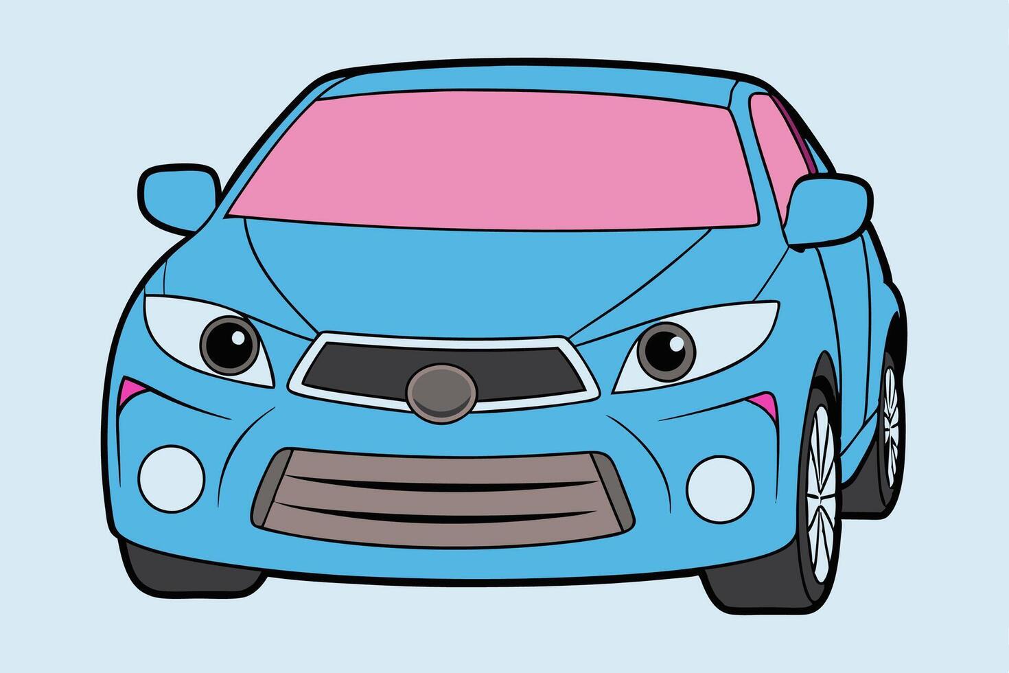 Lexus RX Car Illustration White Background, Cartoon, Clipart And Line Art, Lexus RX illustration with white background, ideal for cartoons and clipart vector