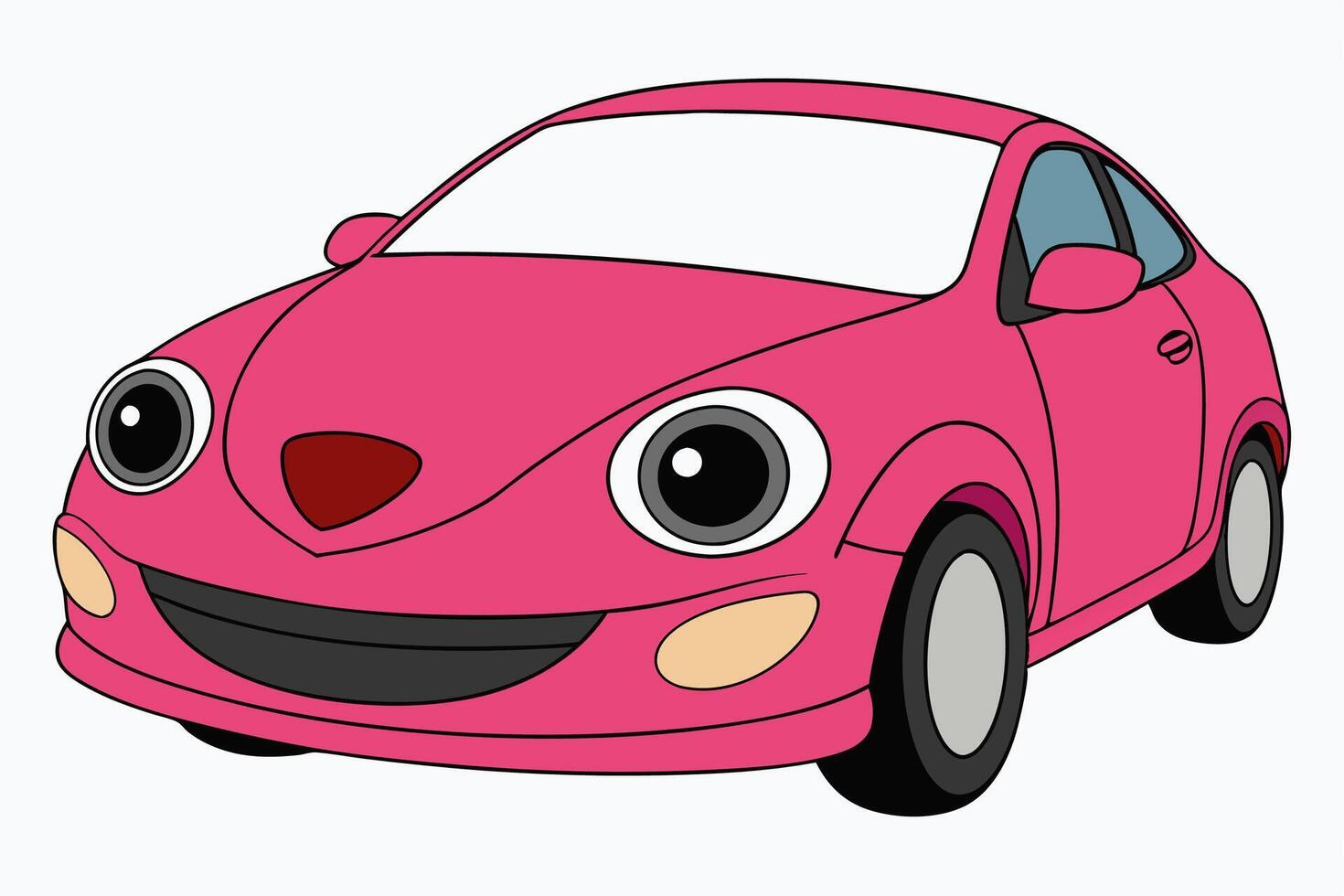 Mazda3 Car Illustration with White Background Cartoons, Clipart, Line Art Design, Mazda3 car illustration with white background, perfect for cartoons and clipart vector