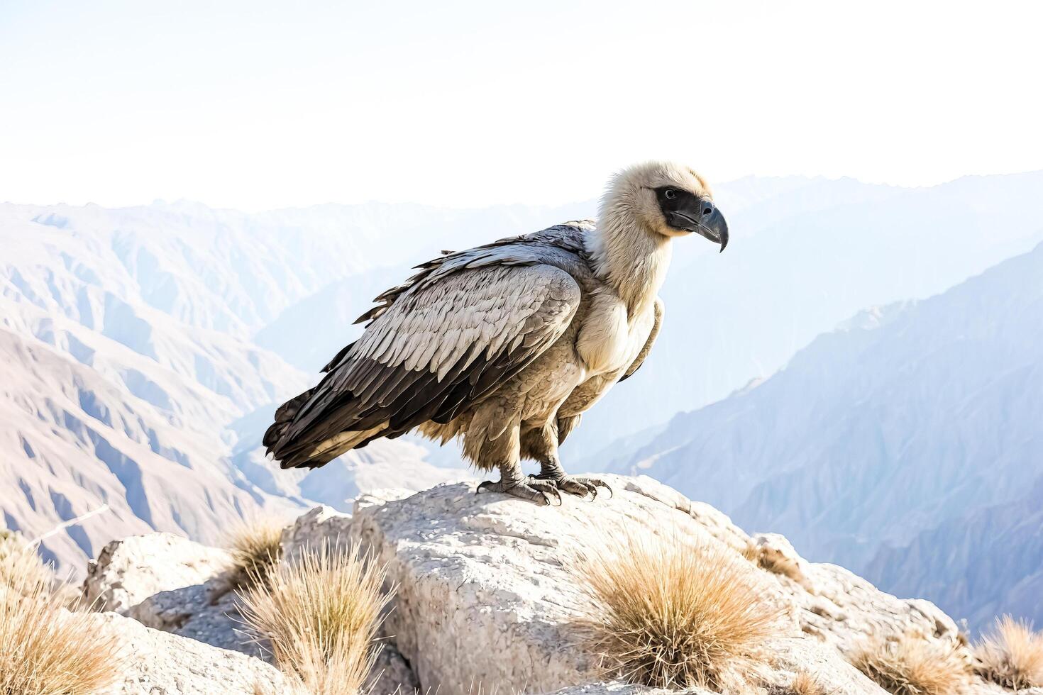 Andean Condor on a Clifftop photo