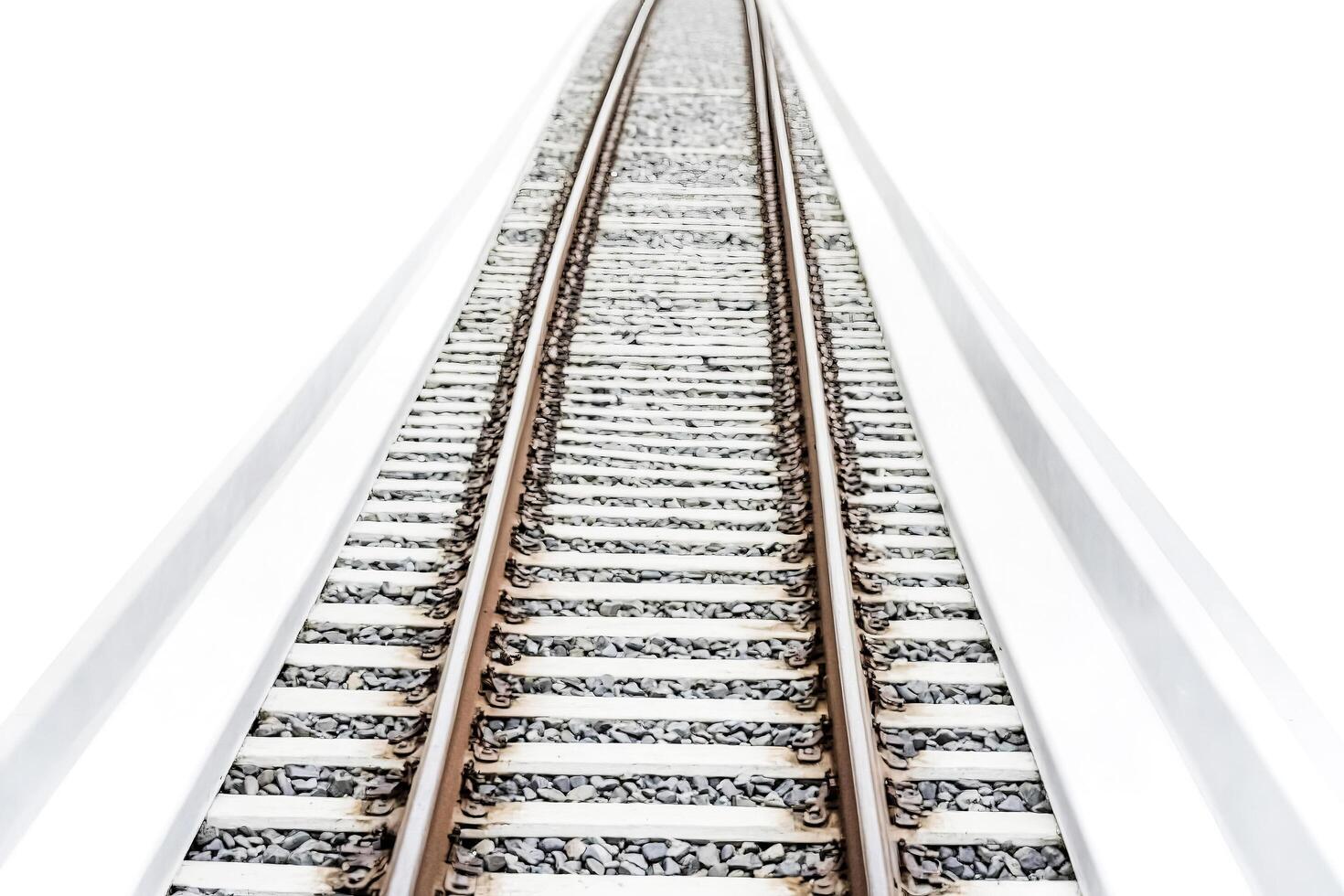 Straight Railway Tracks photo
