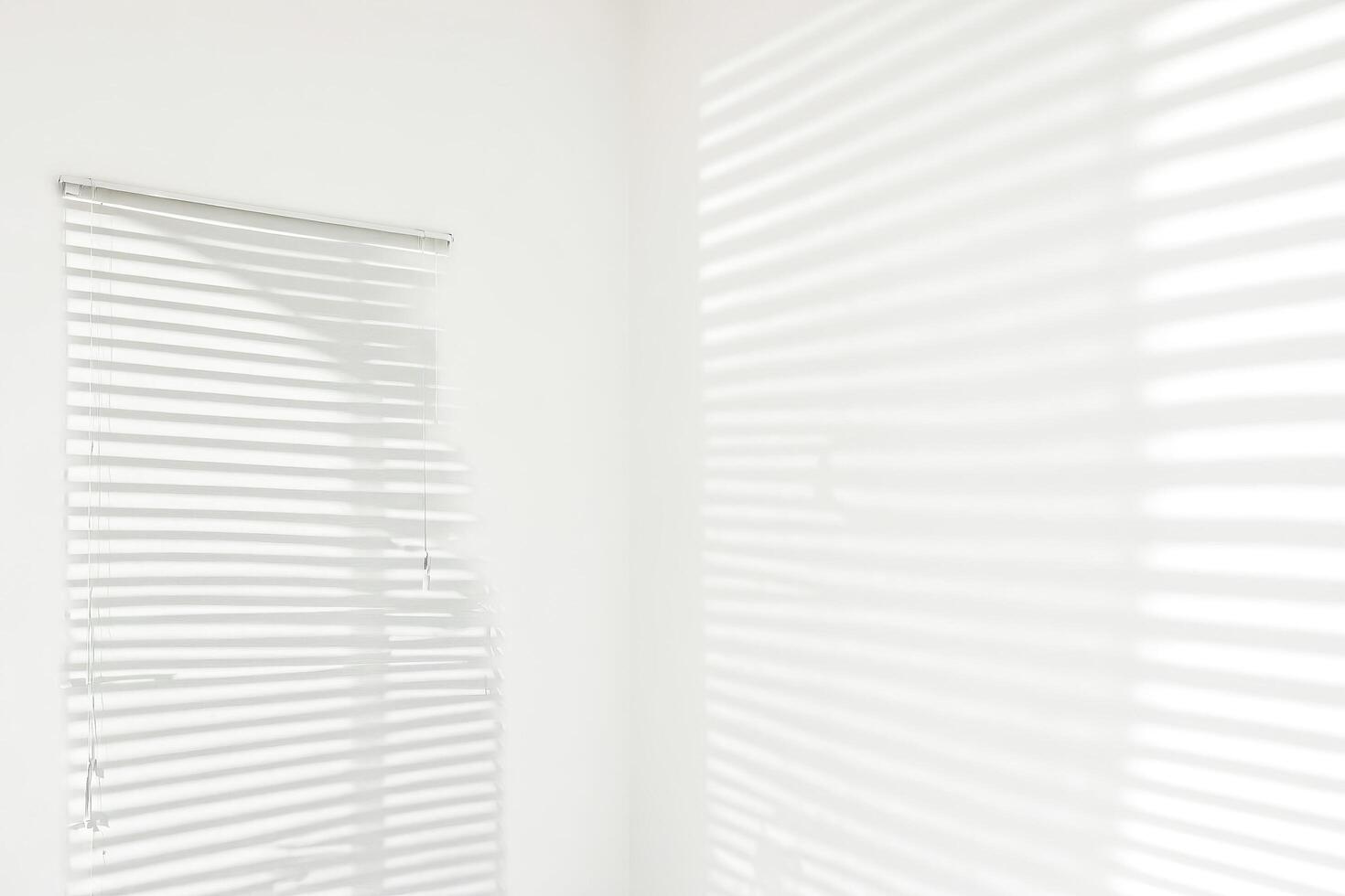 Light and Shadow Through Window Blinds photo