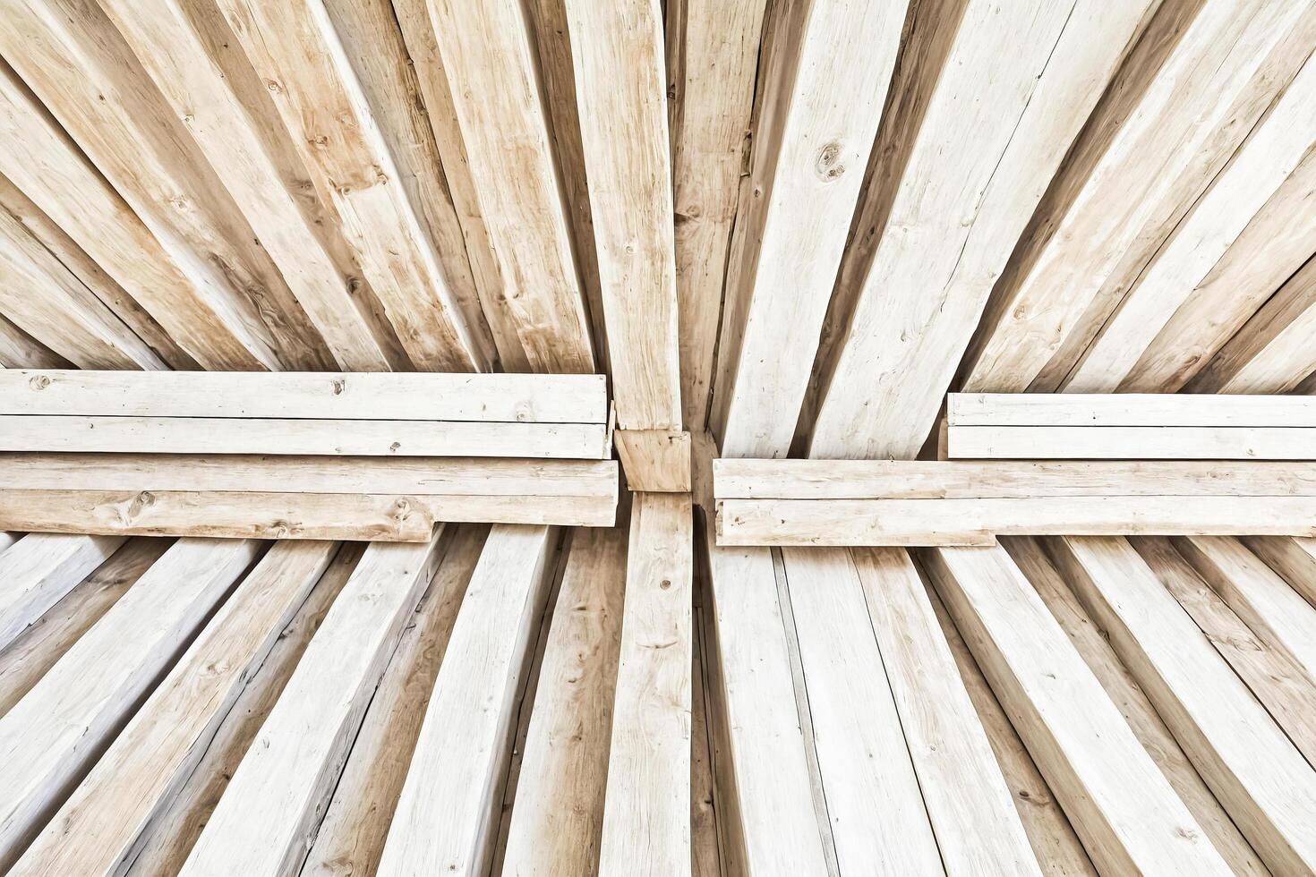Stacked Wooden Beams photo
