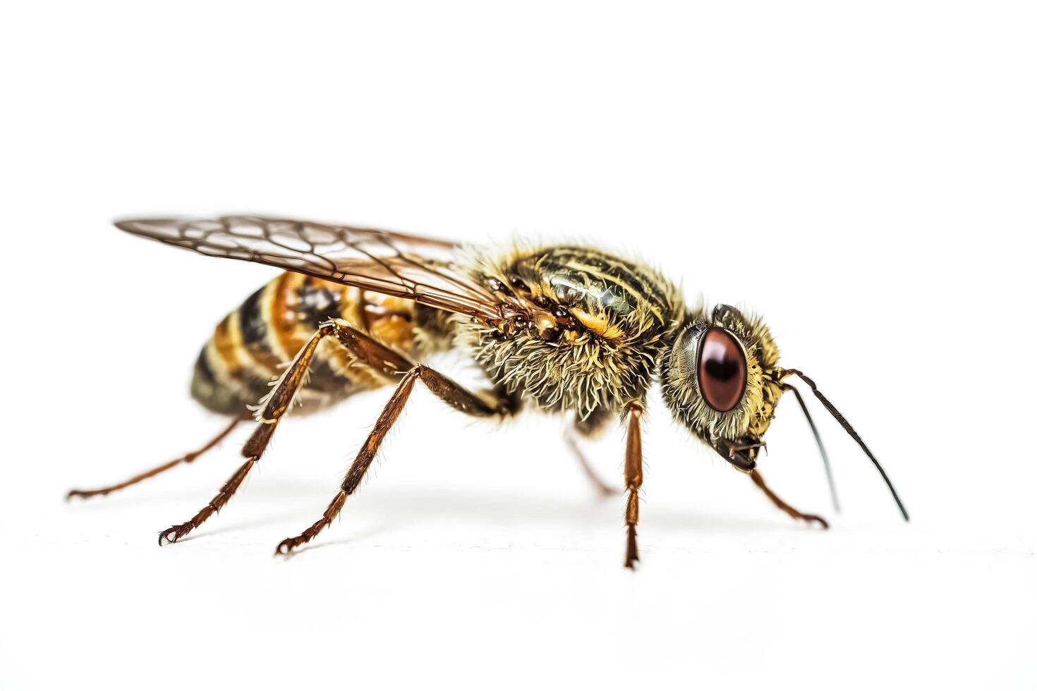 Close-up of a Honey Bee photo