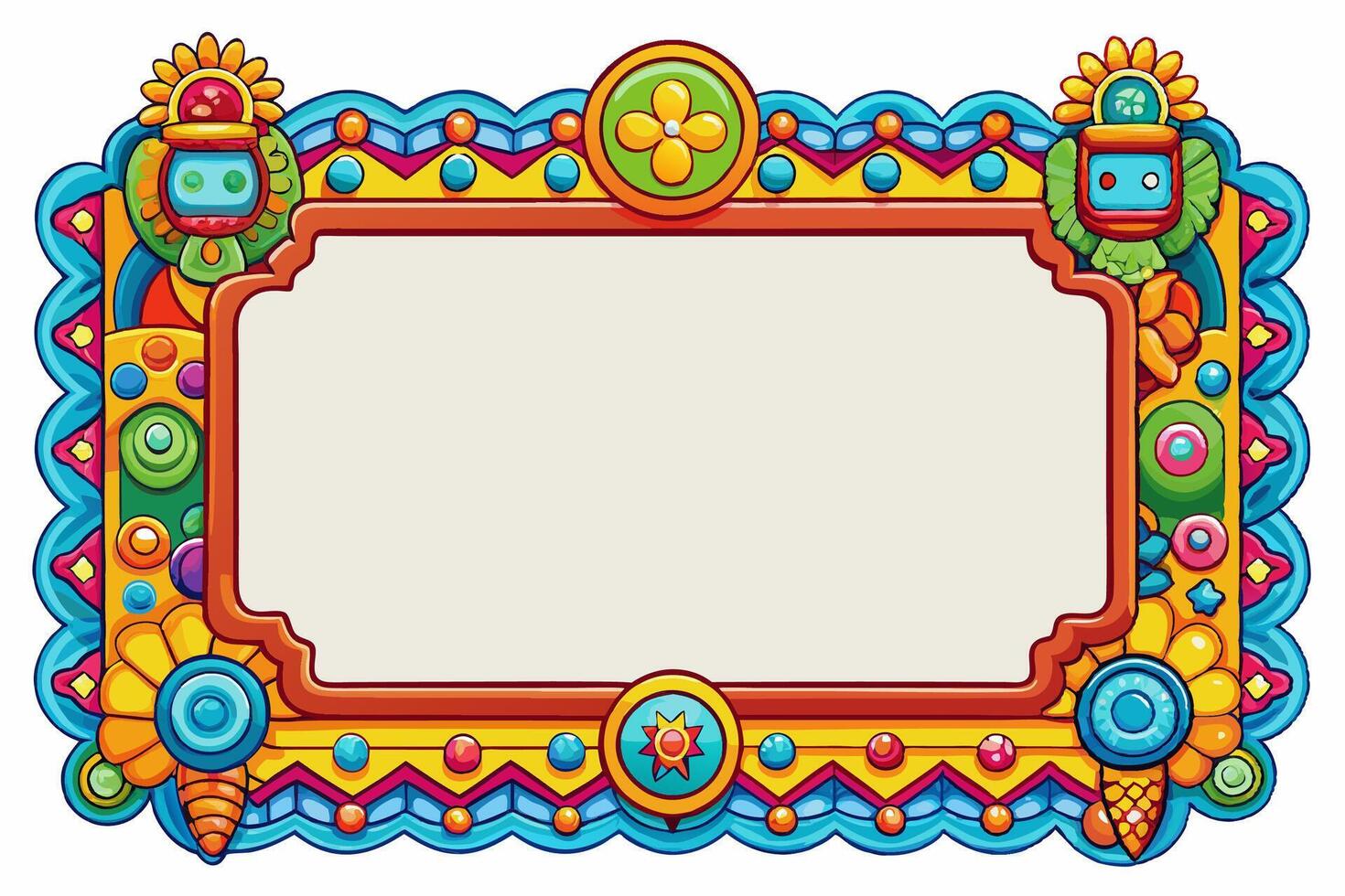 Border with White Background Illustration, Cartoons, Clipart, Line Art Design, Border with white background perfect for illustrations, cartoons, clipart, and line art design vector