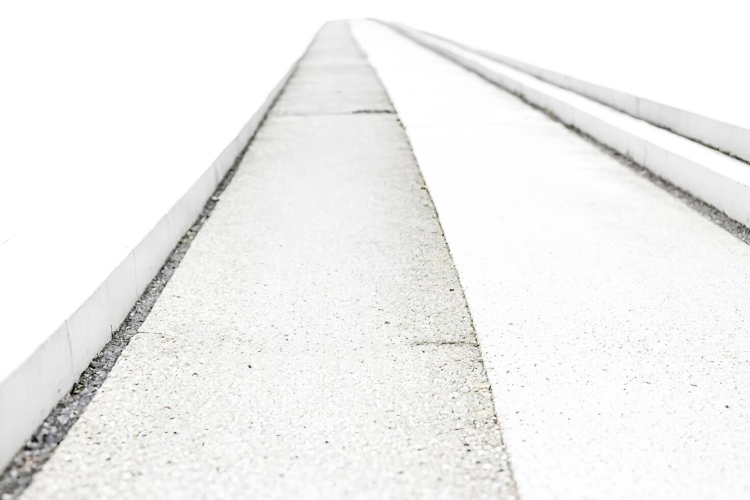 Perspective of White Concrete Pathway photo