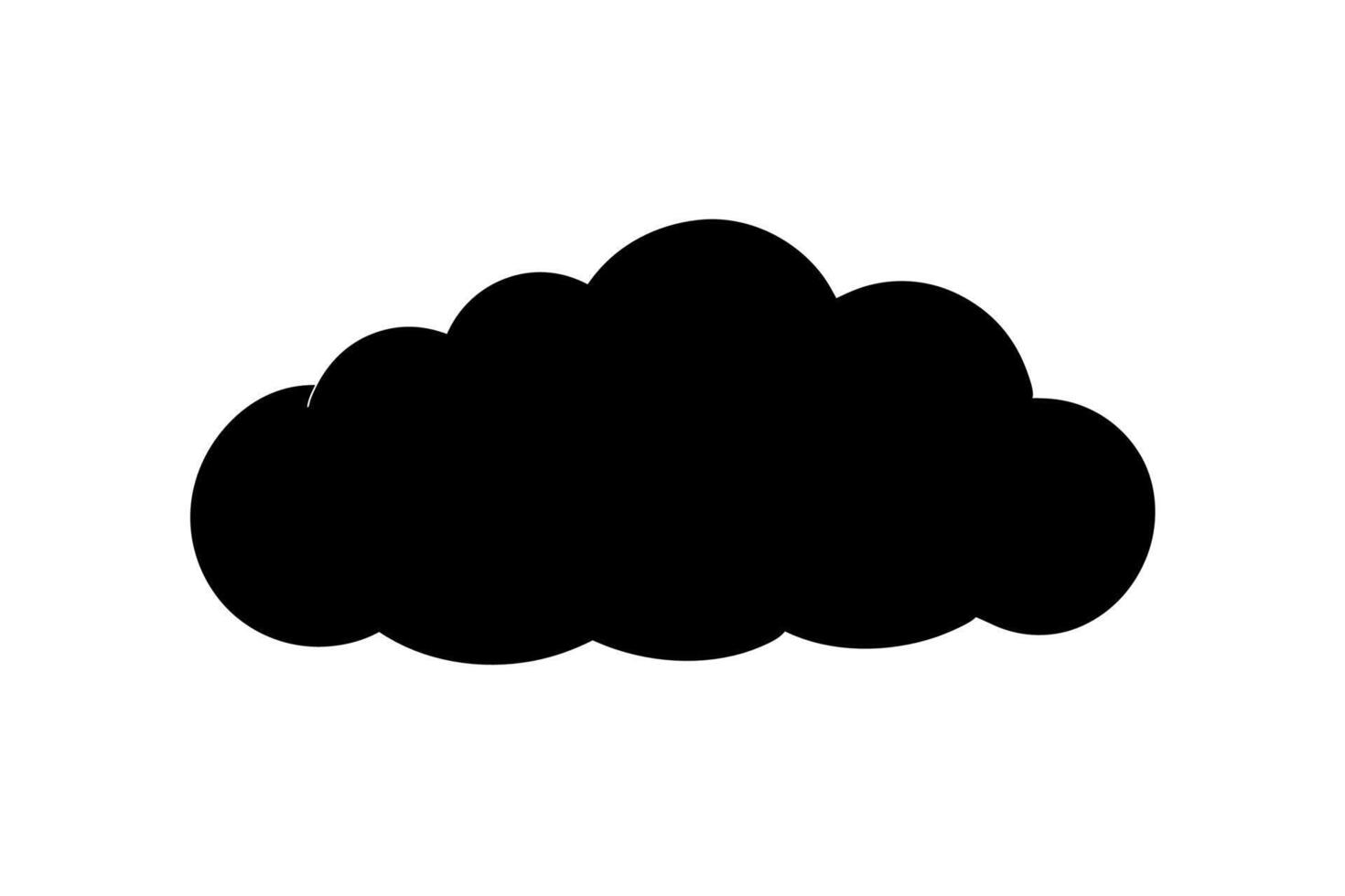 Cloud with White Background Illustration, Cartoon, Clipart, and Line Art Design, Cloud illustration, cartoon, clipart, and line art with a white background vector