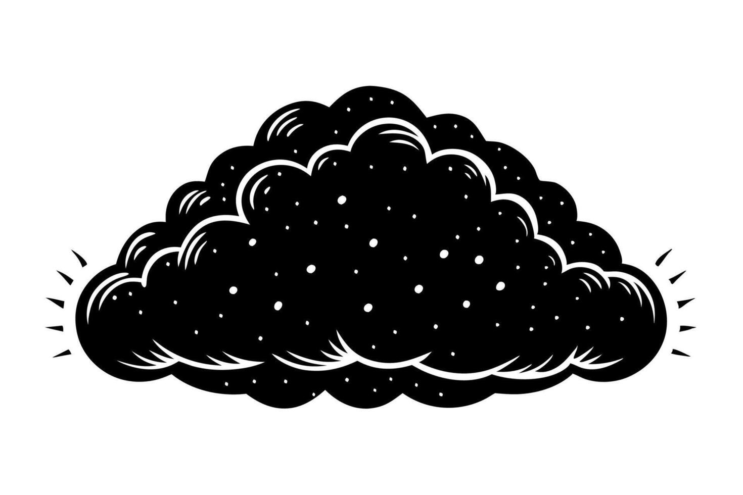 Cloud with White Background Illustration, Cartoon, Clipart, and Line Art Design, Cloud illustration, cartoon, clipart, and line art with a white background vector