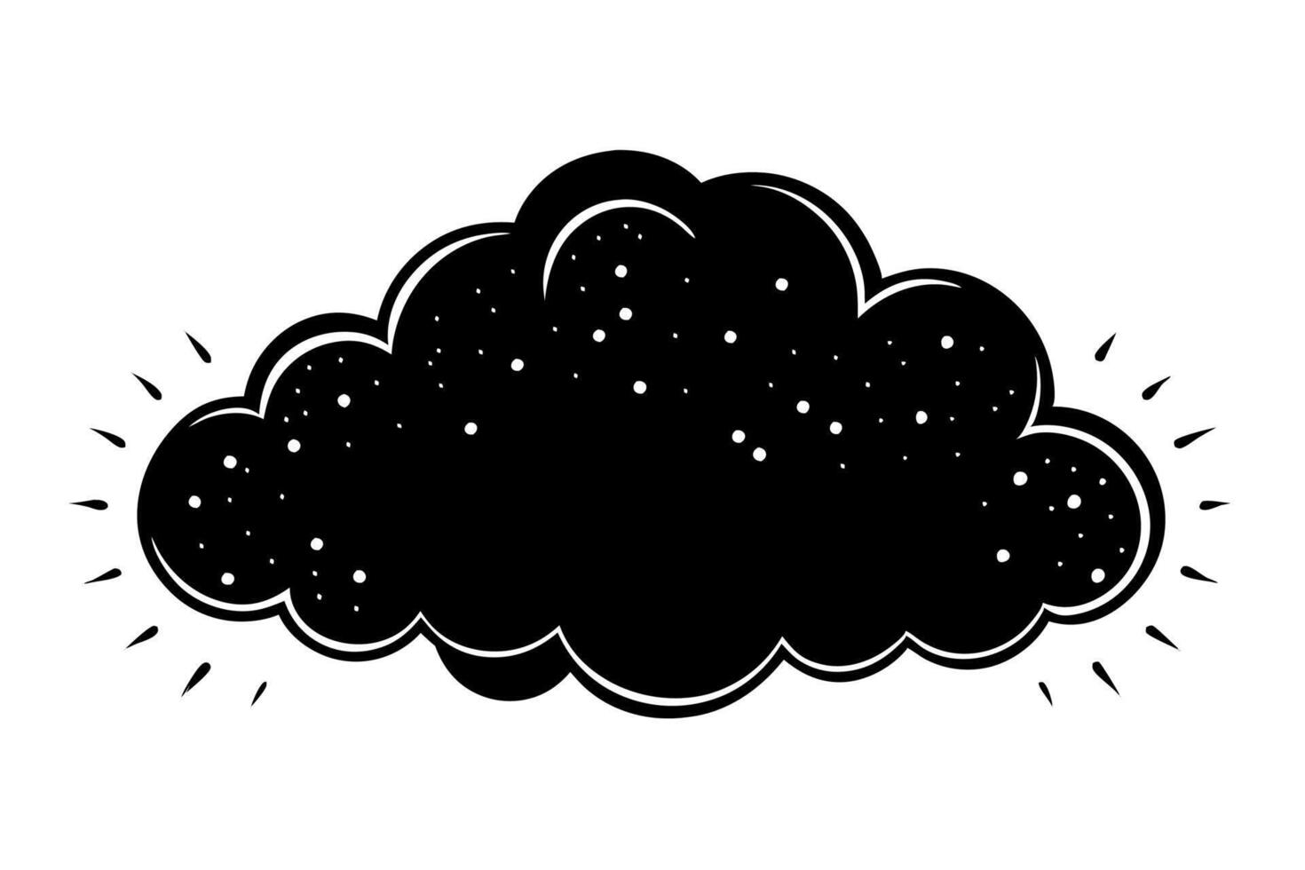 Cloud with White Background Illustration, Cartoon, Clipart, and Line Art Design, Cloud illustration, cartoon, clipart, and line art with a white background vector