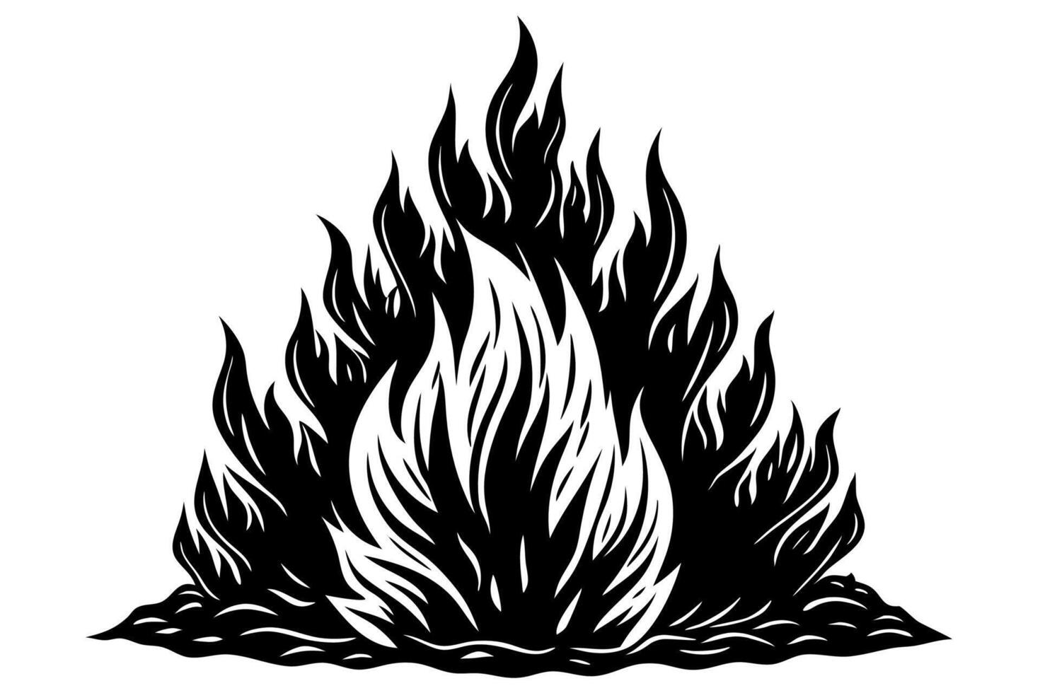 Fire with White Background Illustration, Cartoons, Clipart, and Line Art Design, Fire illustration with white background , cartoons, clipart, line art design vector