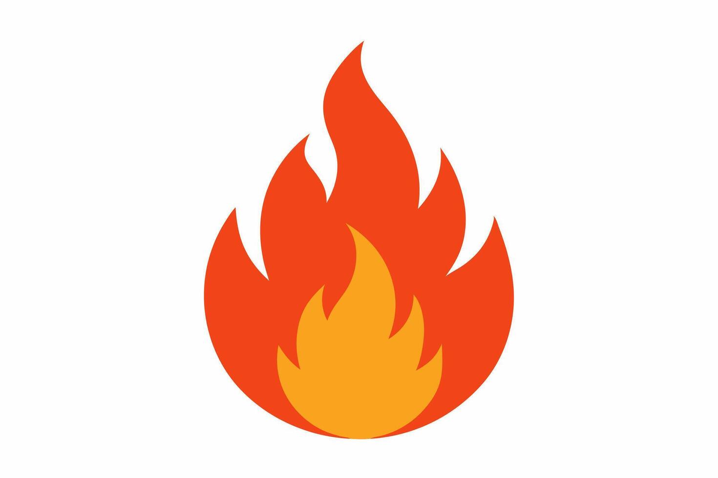 Fire with White Background Illustration, Cartoons, Clipart, and Line Art Design, Fire illustration with white background , cartoons, clipart, line art design vector