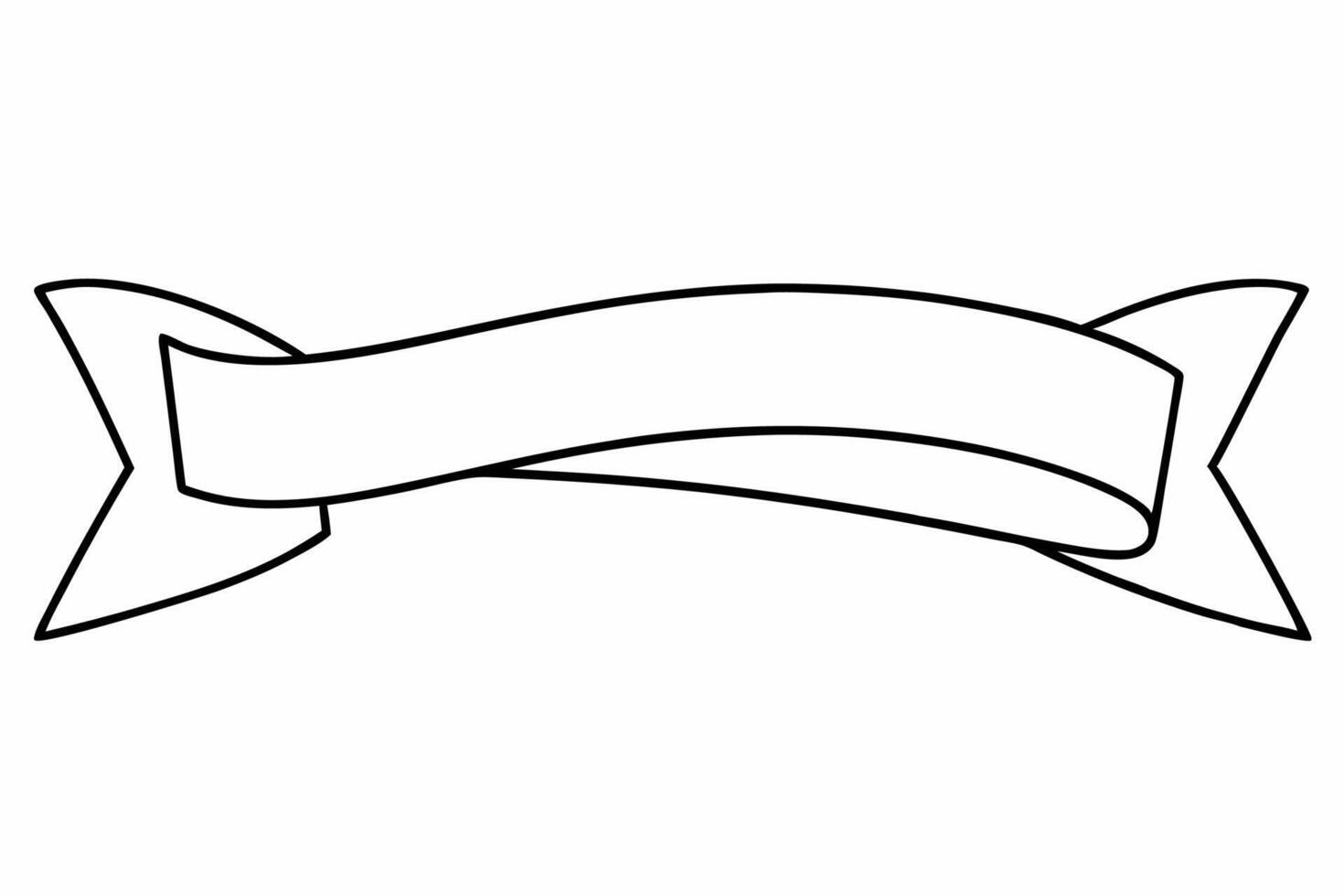 Elegant Ribbon with White Background Illustration, Cartoons, Clipart, and Line Art Design, Elegant ribbon design in various styles on a white background, perfect for any digital project. vector