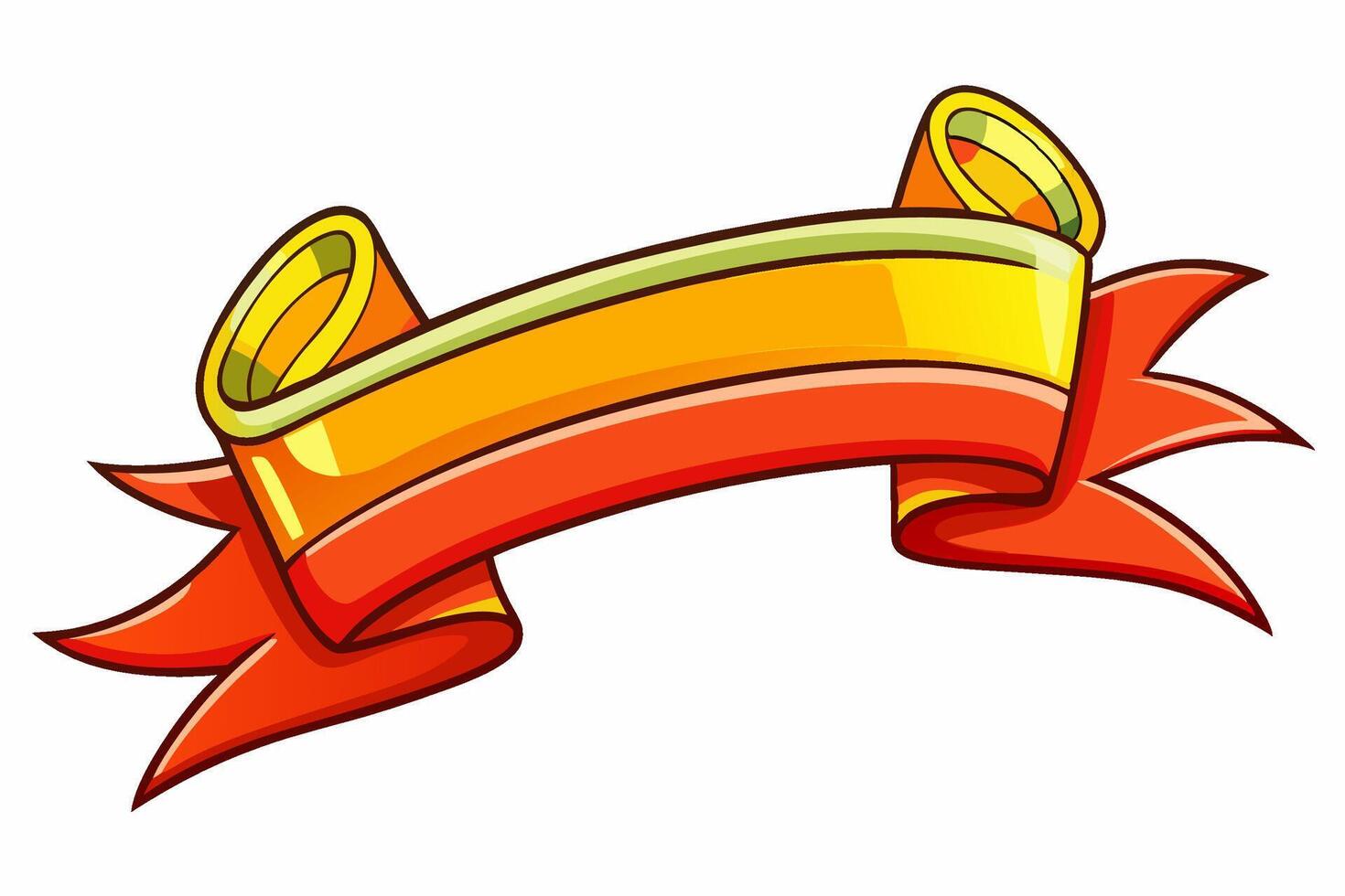 Elegant Ribbon with White Background Illustration, Cartoons, Clipart, and Line Art Design, Elegant ribbon design in various styles on a white background, perfect for any digital project. vector