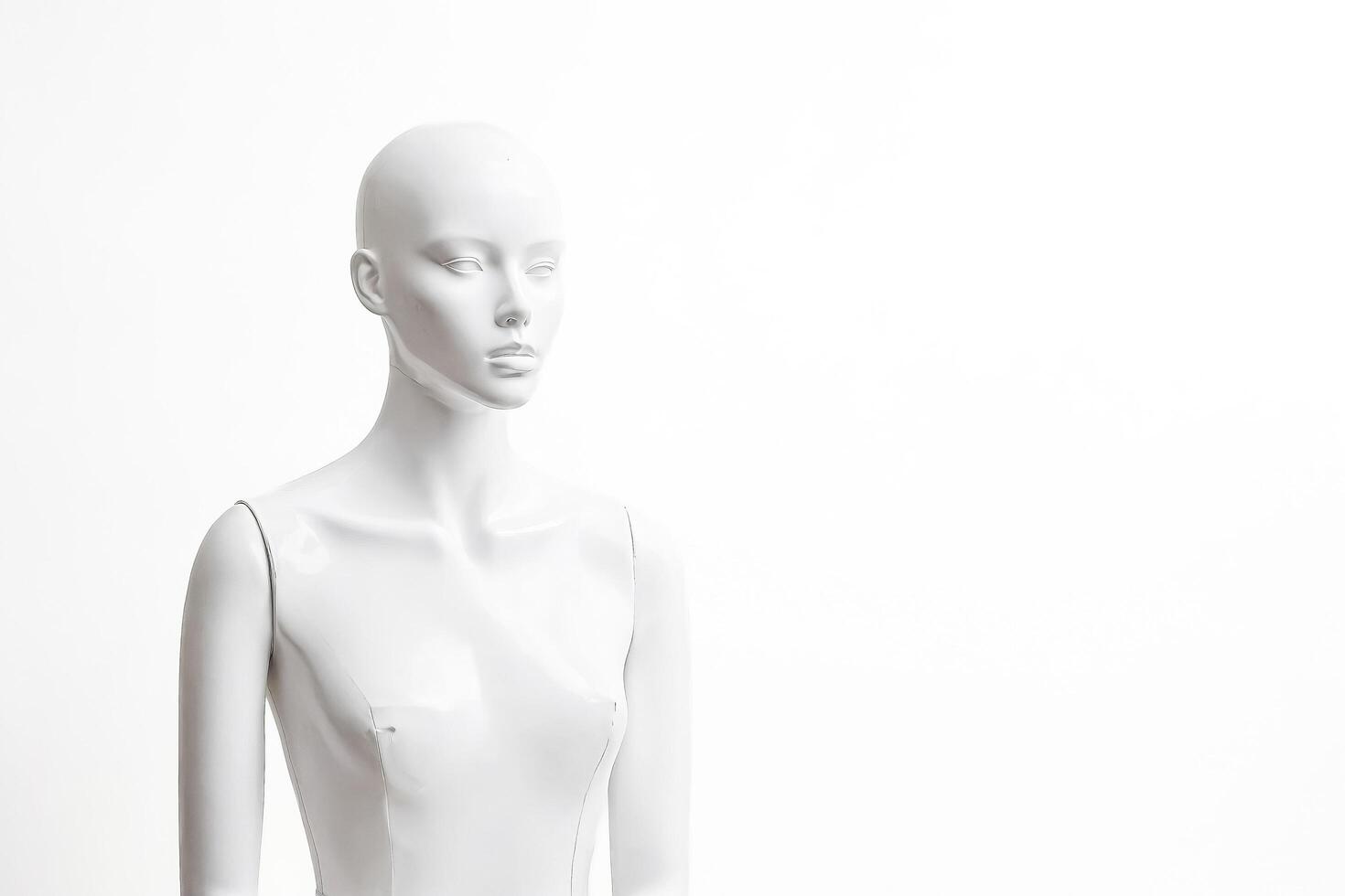White Mannequin On A White Background photo