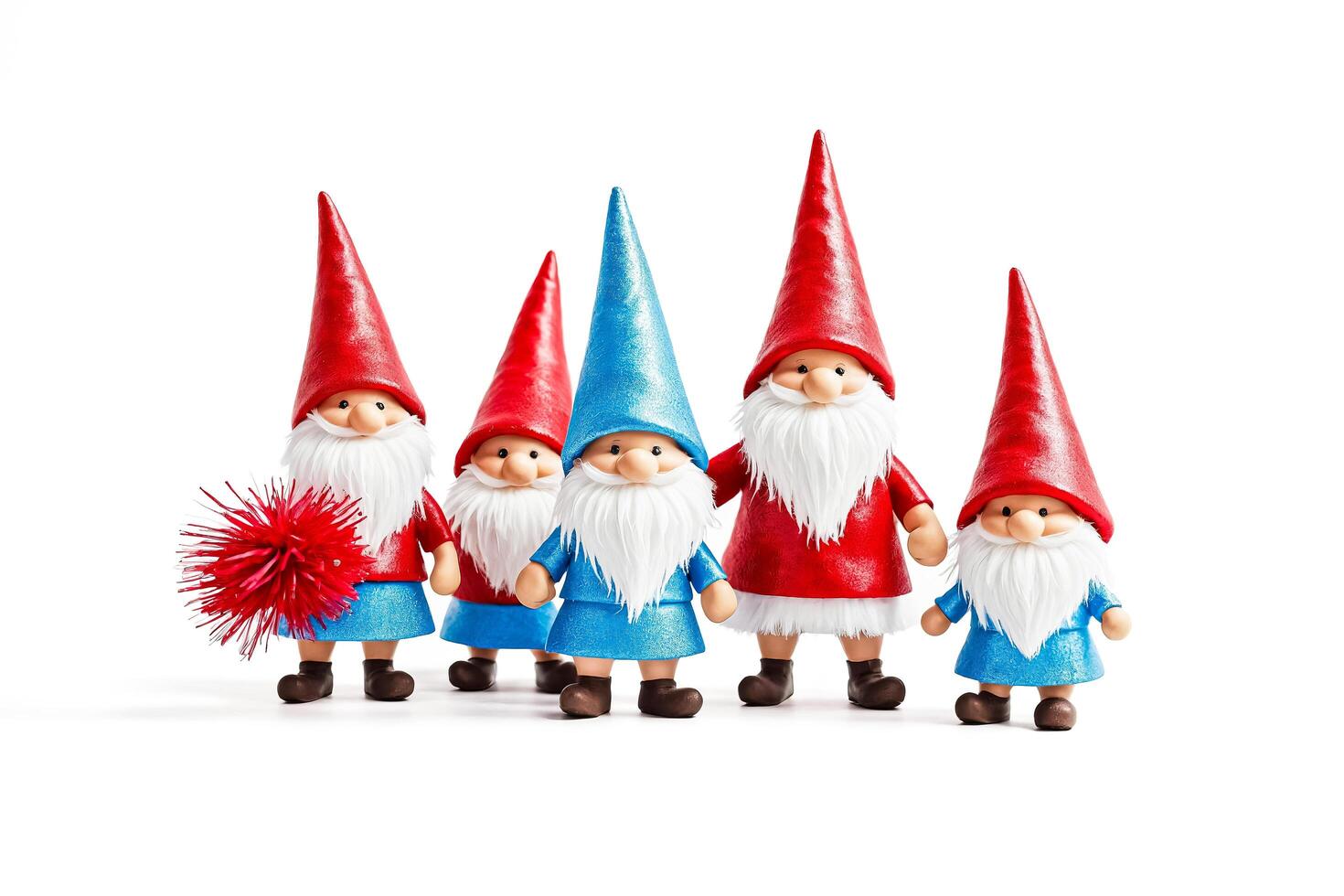 Five Gnomes Standing Together photo