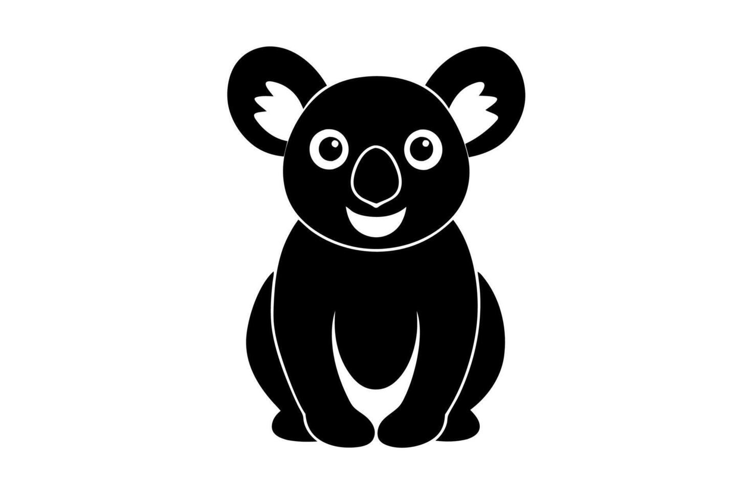 Funny Koala Illustration, Cartoons, Clipart, and Line Art Design on White Background, Funny Koala illustration, cartoon, clipart, and line art design on a white background vector