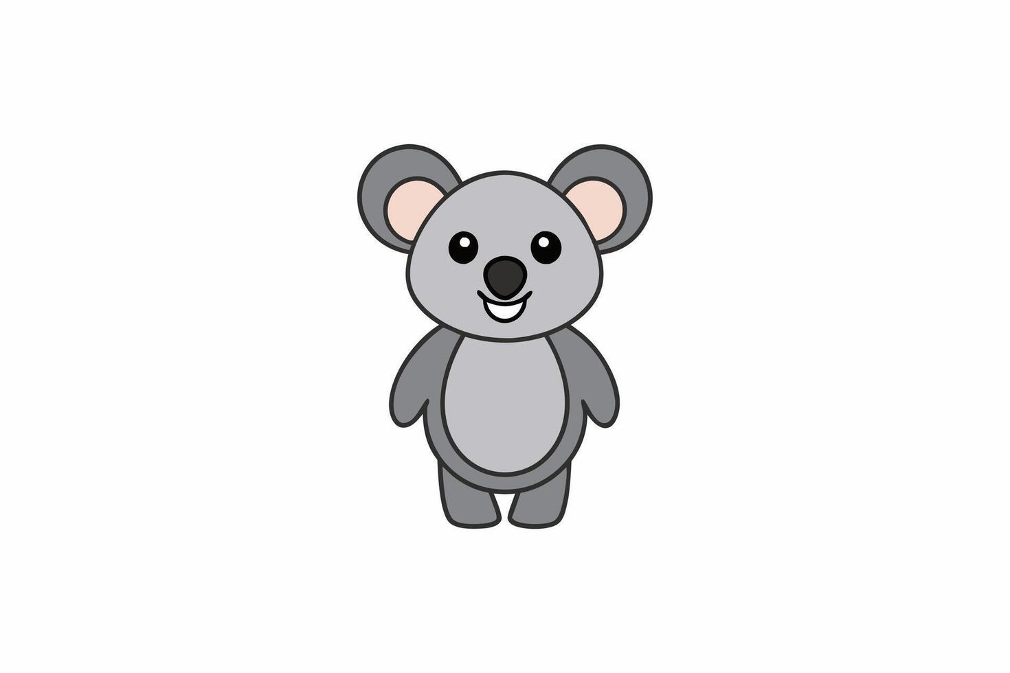 Funny Koala Illustration, Cartoons, Clipart, and Line Art Design on White Background, Funny Koala illustration, cartoon, clipart, and line art design on a white background vector