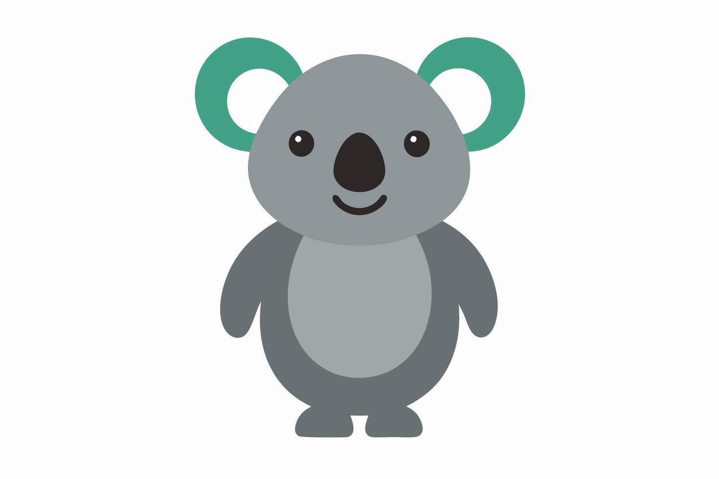 Funny Koala Illustration, Cartoons, Clipart, and Line Art Design on White Background, Funny Koala illustration, cartoon, clipart, and line art design on a white background vector