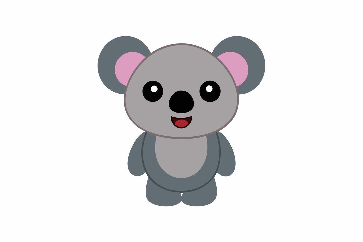 Funny Koala Illustration, Cartoons, Clipart, and Line Art Design on White Background, Funny Koala illustration, cartoon, clipart, and line art design on a white background vector