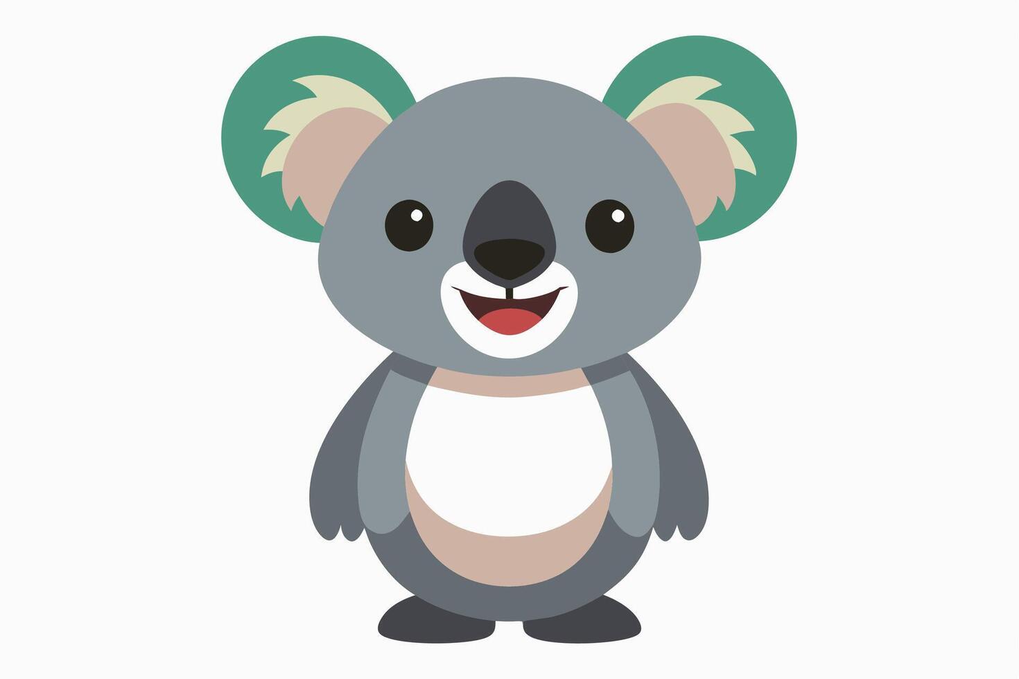 Funny Koala Illustration, Cartoons, Clipart, and Line Art Design on White Background, Funny Koala illustration, cartoon, clipart, and line art design on a white background vector