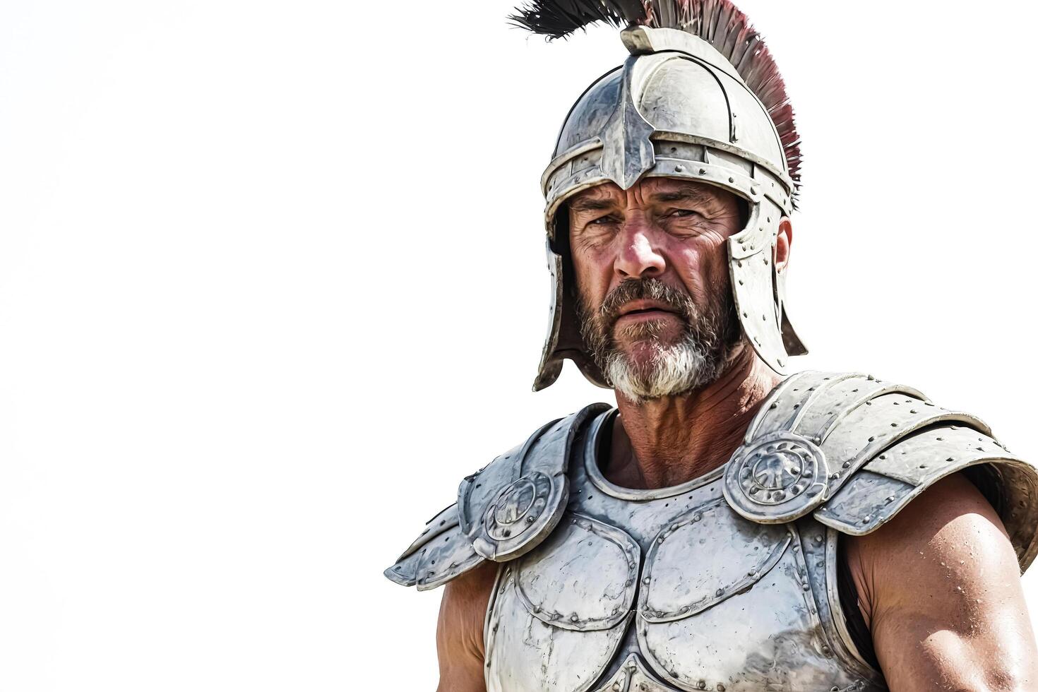 Roman Gladiator in Full Armor photo