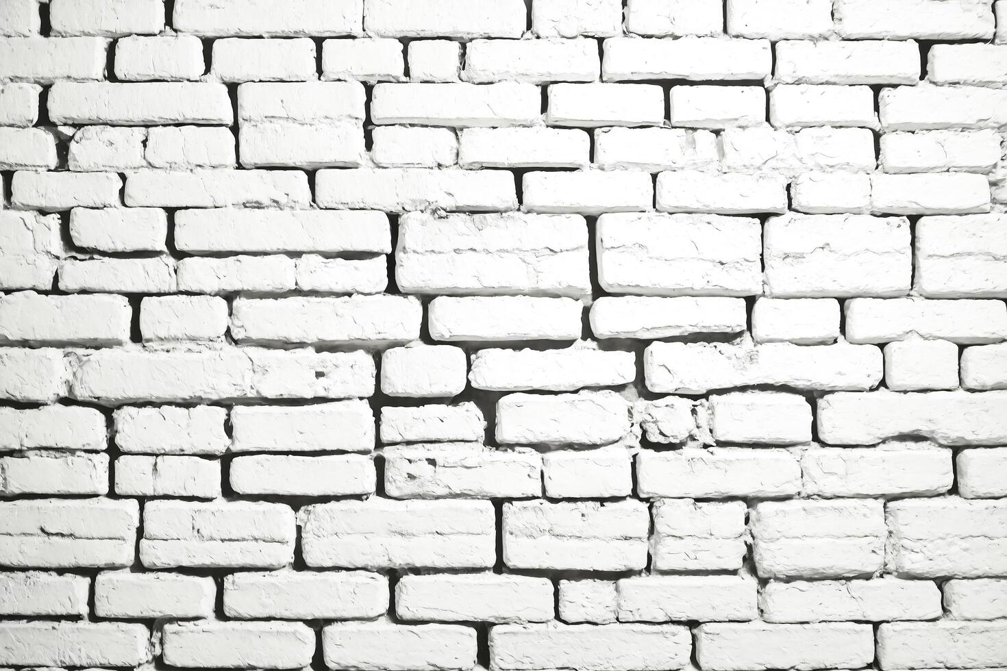 White Brick Wall Texture photo
