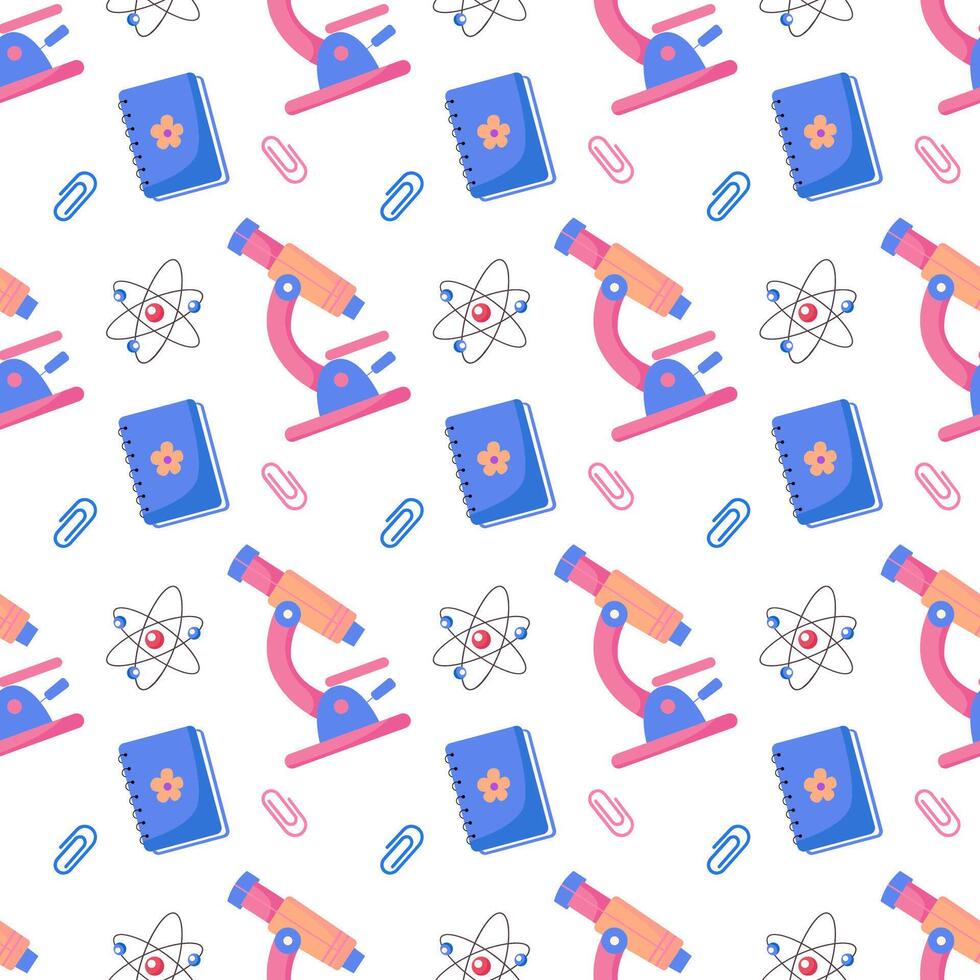 seamless pattern for back to school season, seamless pattern for school season vector