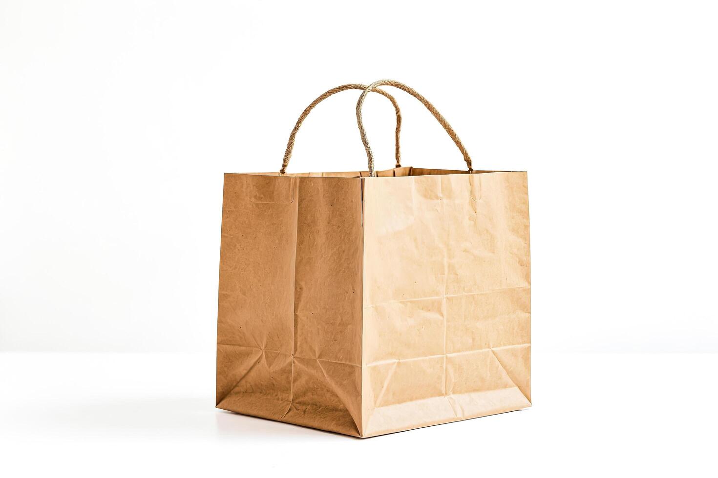 Brown Paper Bag with Twine Handles photo