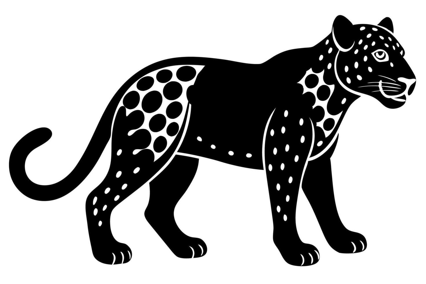 Funny Jaguar Illustration Cartoons, Clipart And Line Art Design on White Background, Funny Jaguar illustration in cartoons, clipart, and line art design on a white background vector