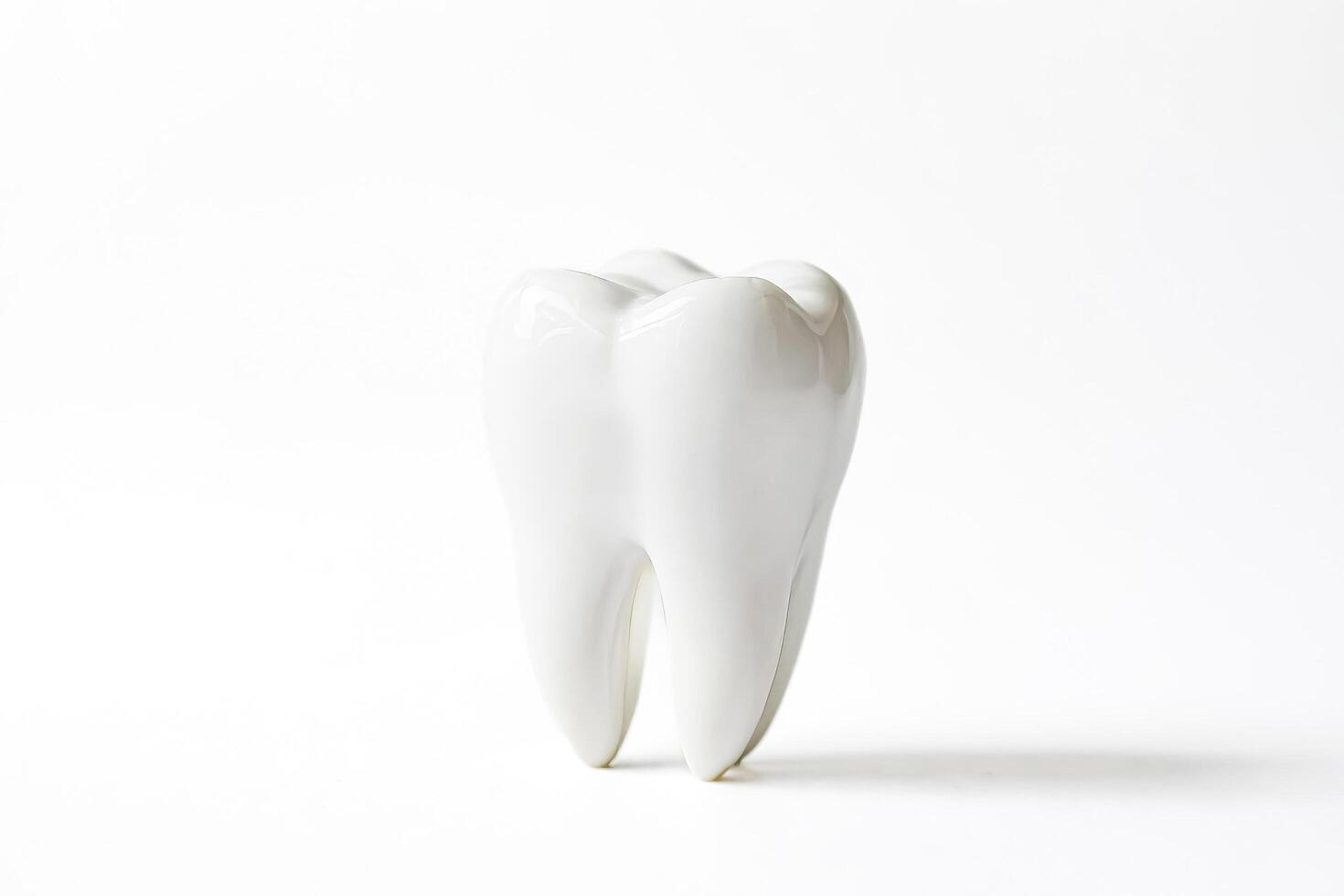 White Tooth Model on White Background photo