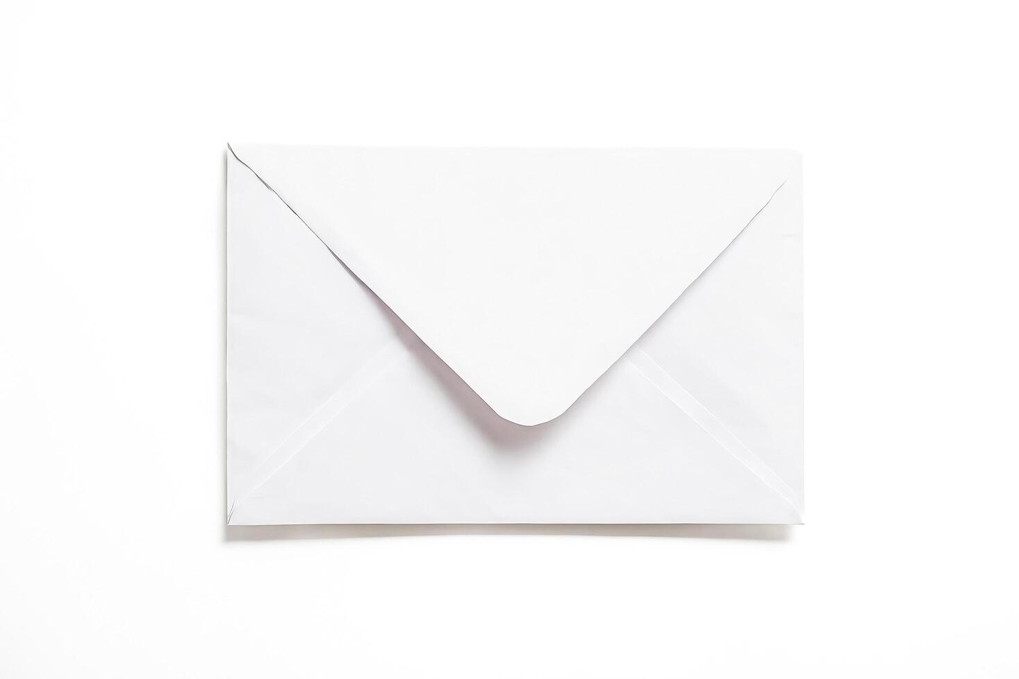 Blank White Envelope on White Background photo