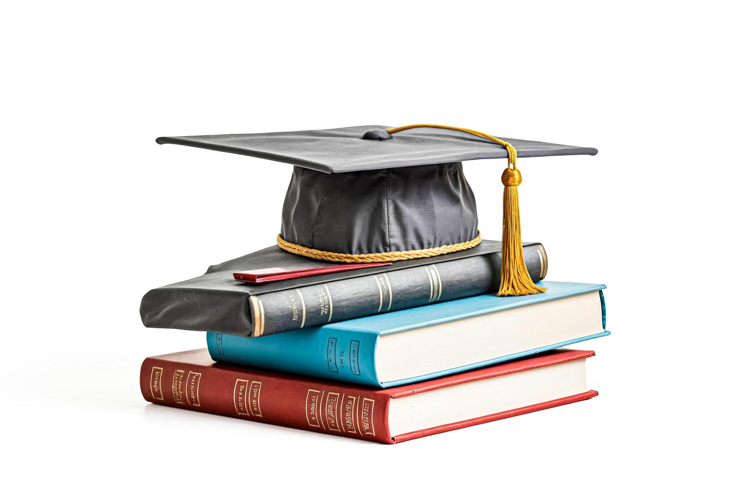 Graduation Cap on Books photo