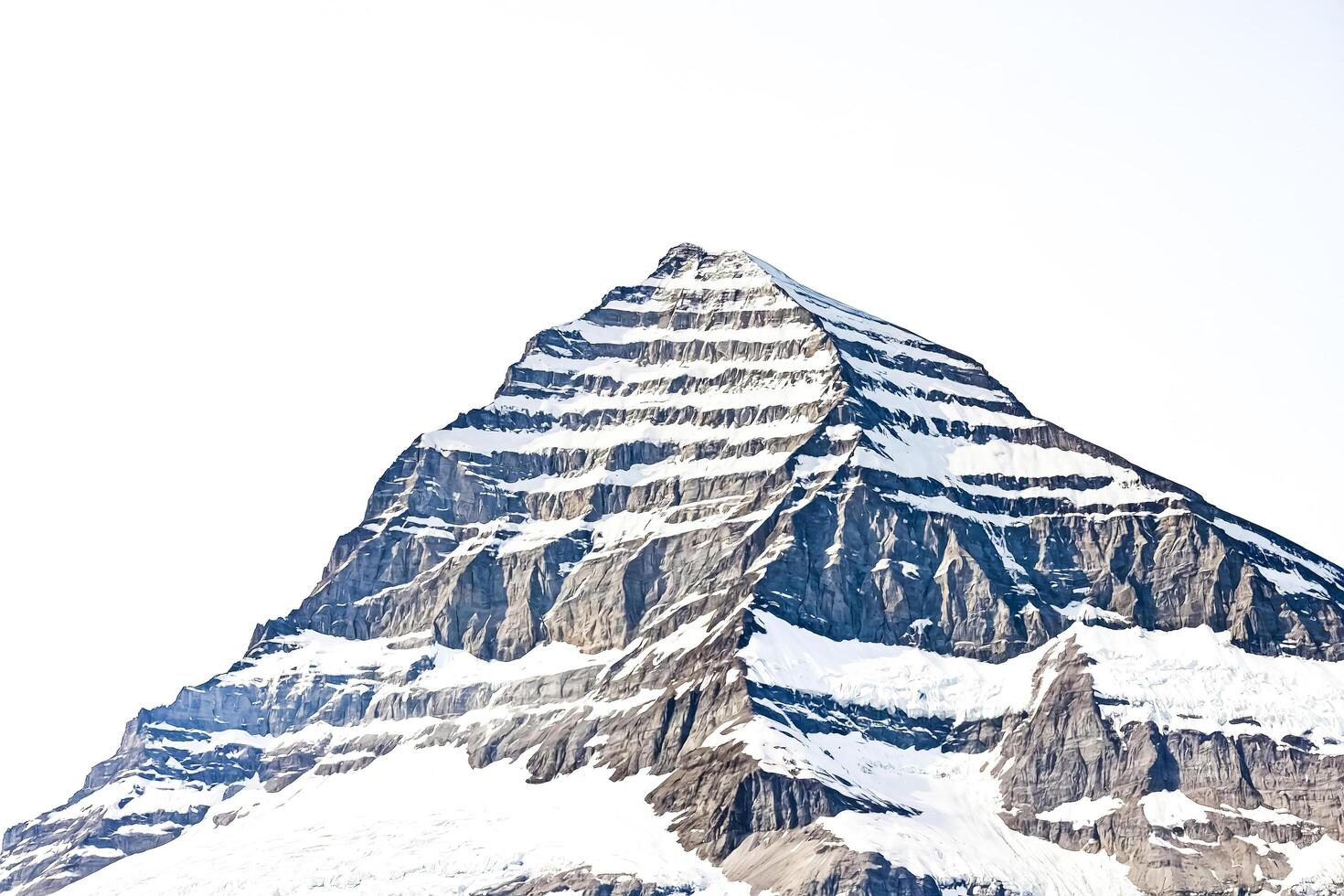 Majestic Snow-Capped Mountain Peak photo